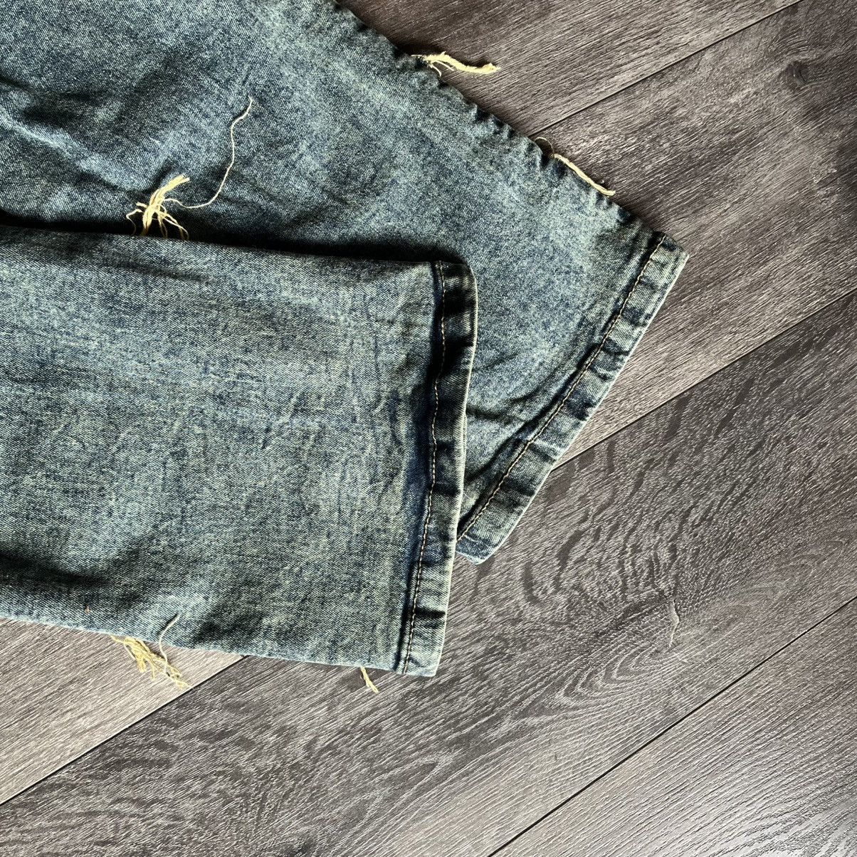 Vintage Vintage Style Octagon Distressed Stack Denim Jeans 30x36 Size US 30 / EU 46 - 5 Thumbnail