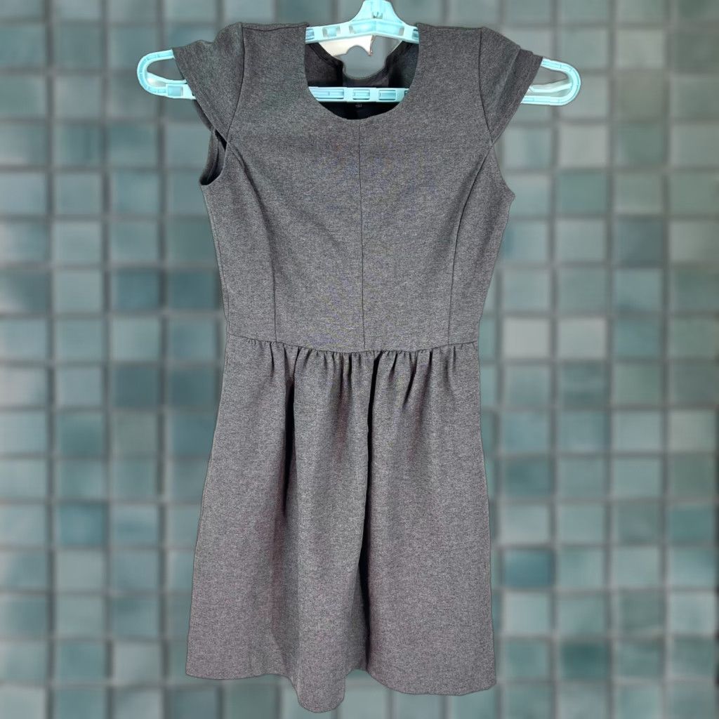 Madewell Madewell Charcoal Gray Ponte Screenplay Cap Sleeve Dress XS Size XS / US 0-2 / IT 36-38 - 1 Thumbnail