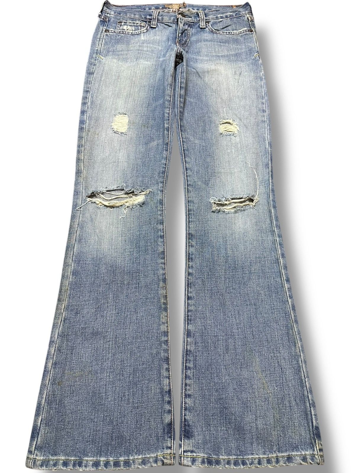 Abercrombie & Fitch Vintage Abercrombie&Fitch Flare Grunge Distressed Denim Size US 29 - 1 Thumbnail