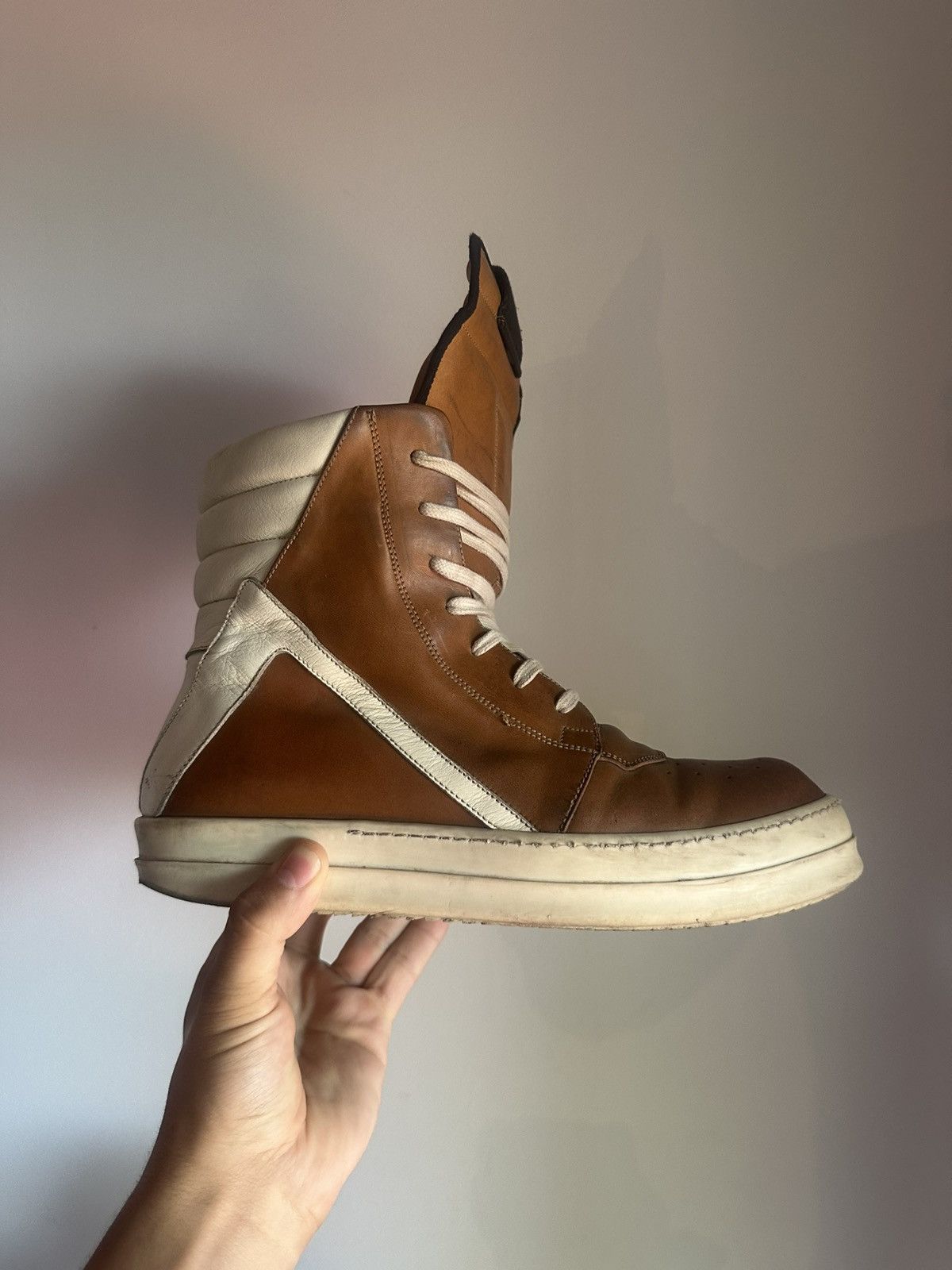 Rick Owens Rick owens SS16 Caramel Geobaskets Size US 10 / EU 43 - 7 Thumbnail