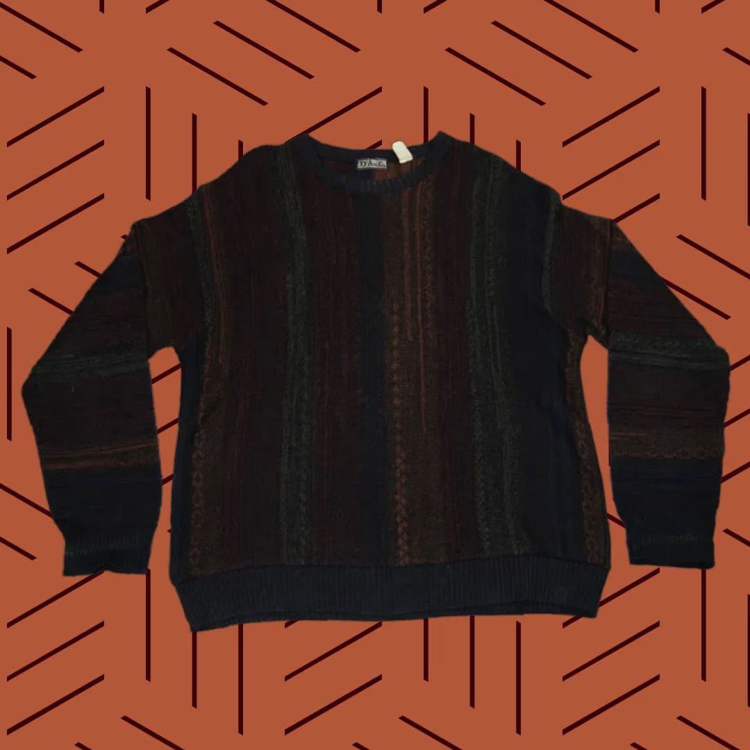 Vintage VINTAGE DAVILA ACRYLIC WOOL EARTH TONE COOGI STYLE SWEATER 90S GEOMETRIC PULLOVER L MENS Size US L / EU 52-54 / 3 - 1 Thumbnail