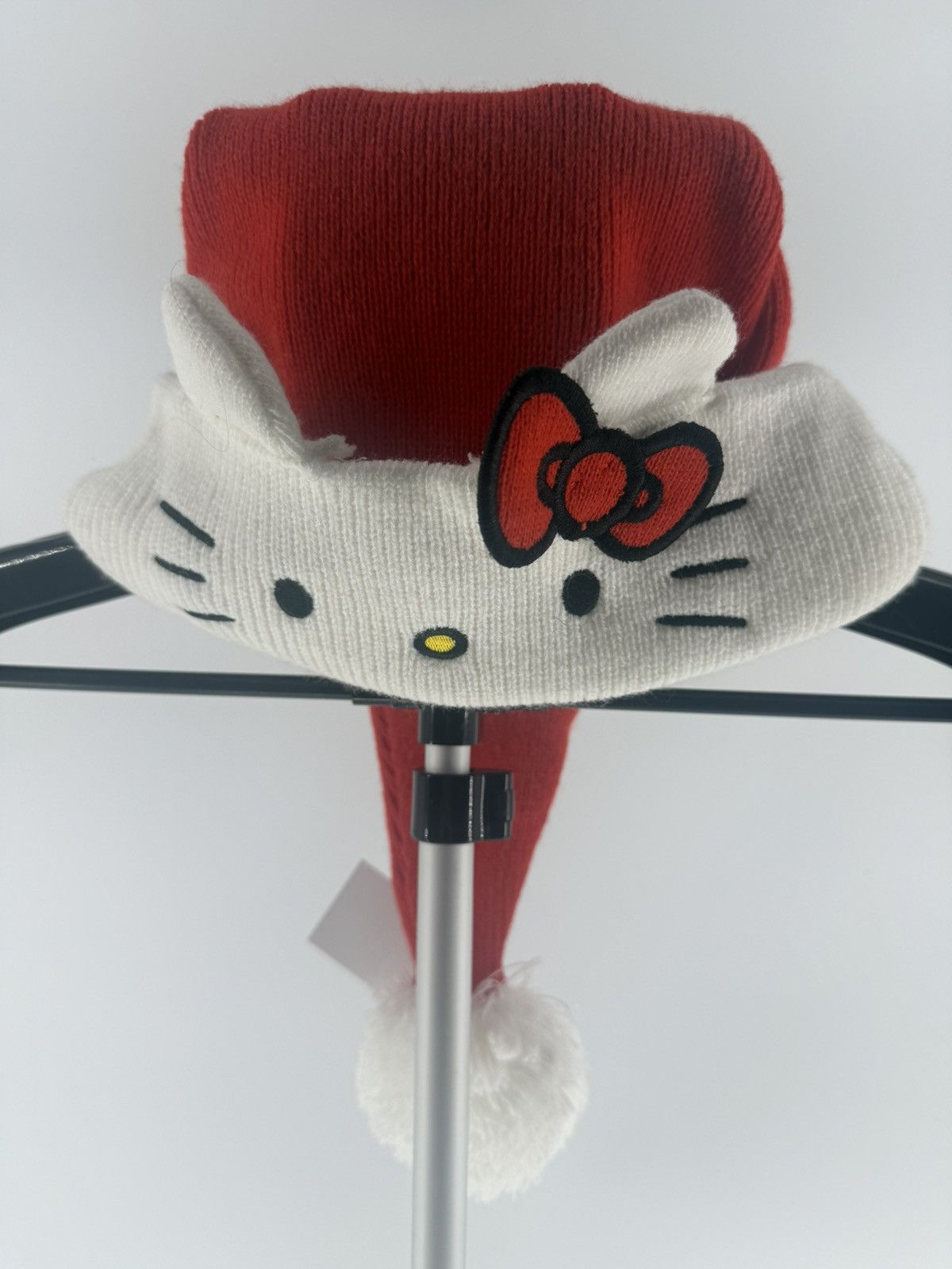Other Hello Kitty Christmas Holiday Santa Red Beanie Hat Knit Size ONE SIZE - 2 Thumbnail