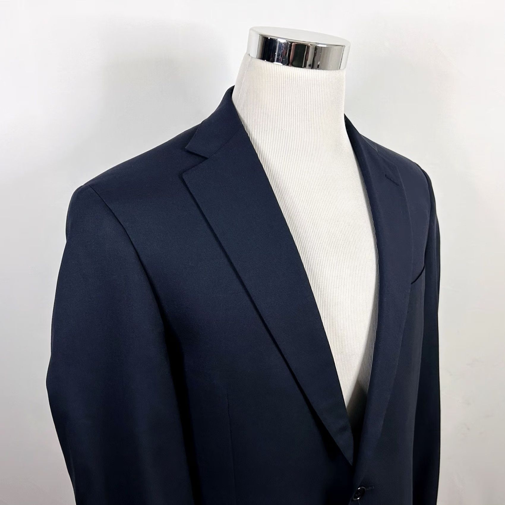 Hart Schaffner Marx Hart Schaffner Marx Sport Coat 40L Dark Navy Blue Wool Two Button Vented Mens Size US XS / EU 42 / 0 - 2 Thumbnail