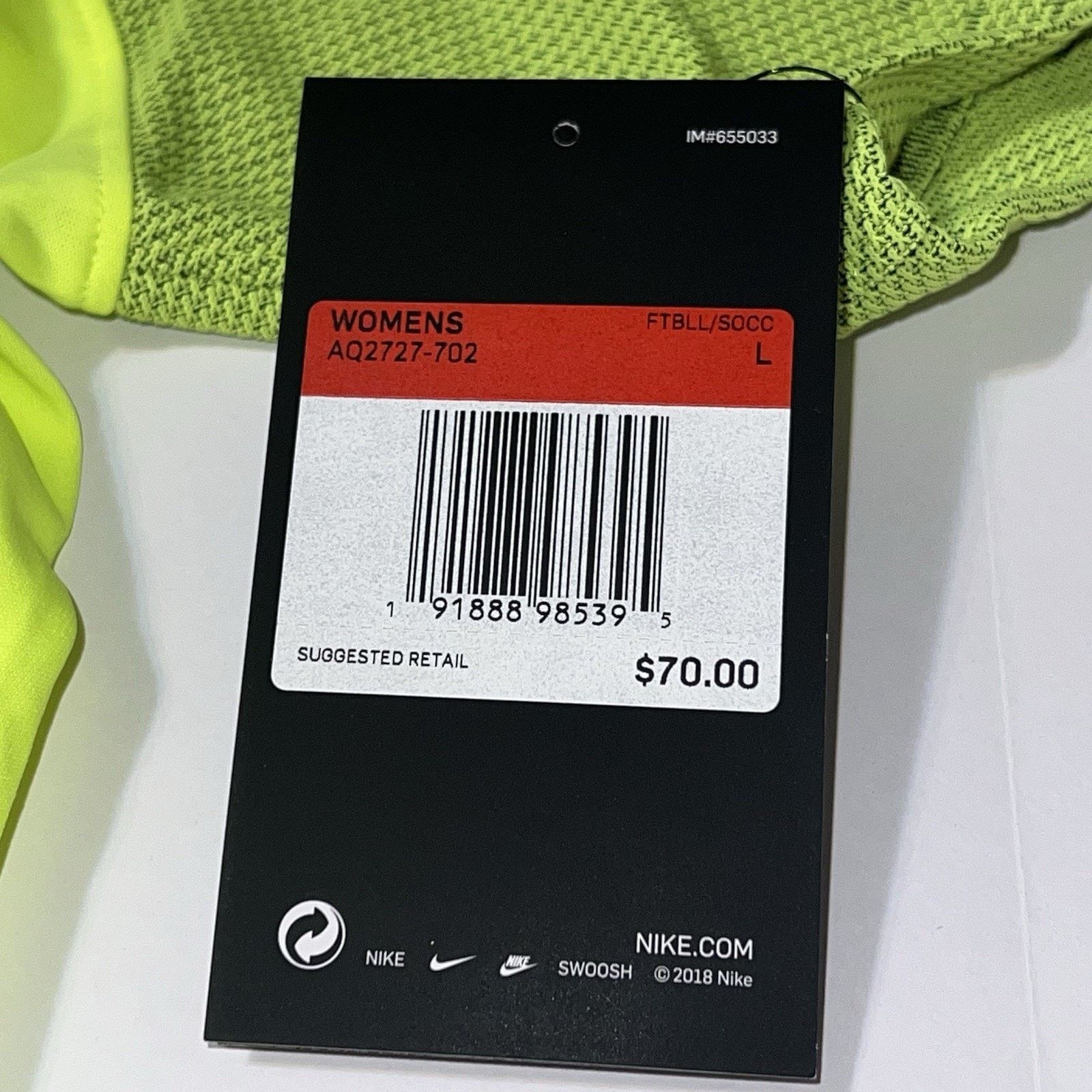 Nike Nike Vaporknit II Soccer Shirt Jersey Volt Large AQ2727-702 Size L / US 10 / IT 46 - 9 Thumbnail