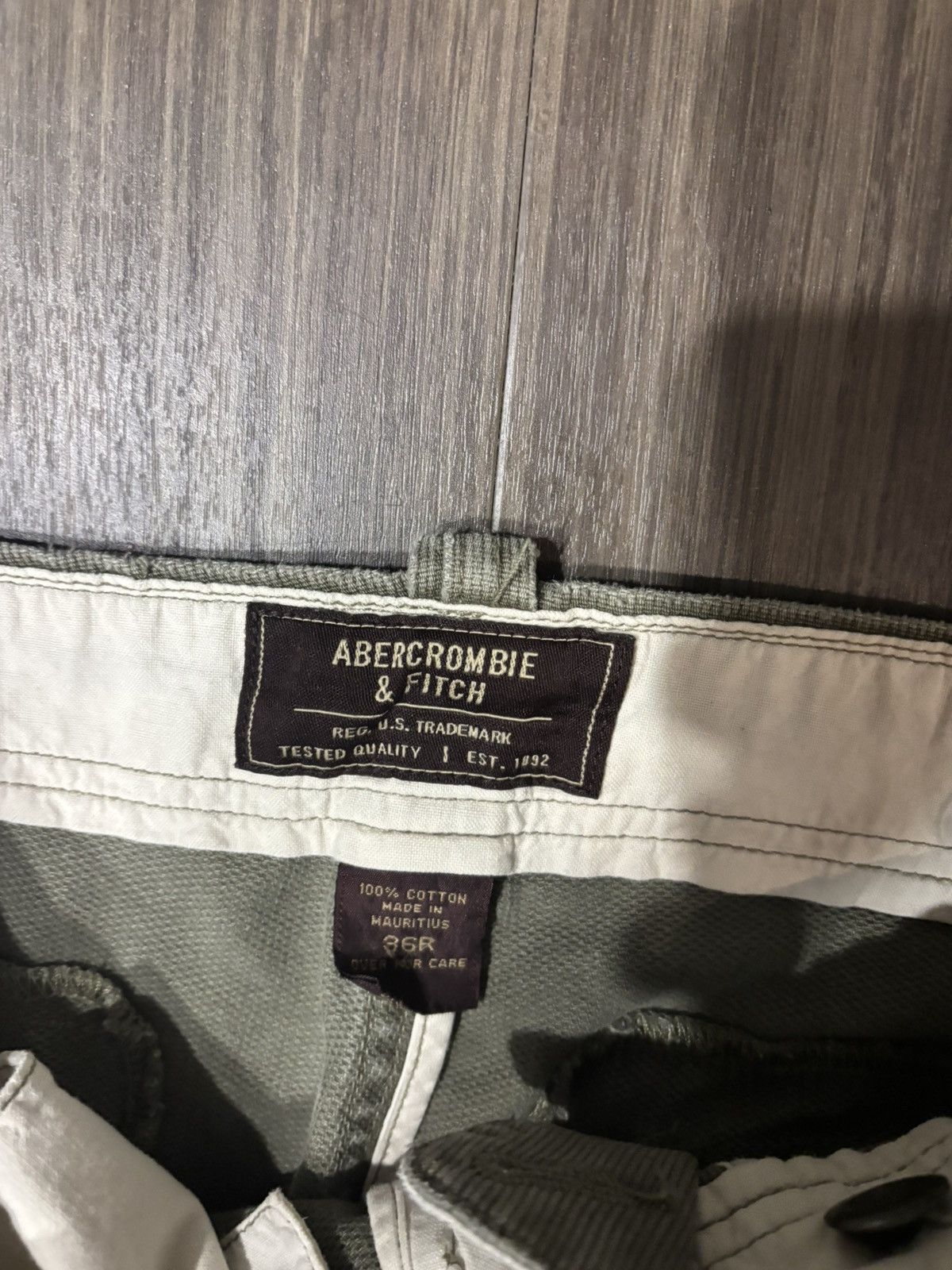 Abercrombie & Fitch VTG Y2K Abercrombie And Fitch Baggy Cargo Pants 36x32 Green Size US 36 / EU 52 - 3 Thumbnail