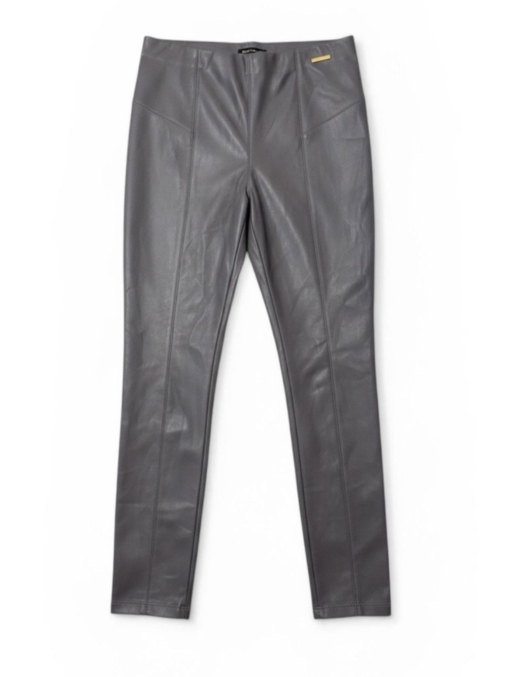 Other Marc New York Andrew Marc Faux Leather Pants Gray Slim Fit Size 28" / US 6 / IT 42 - 1 Thumbnail
