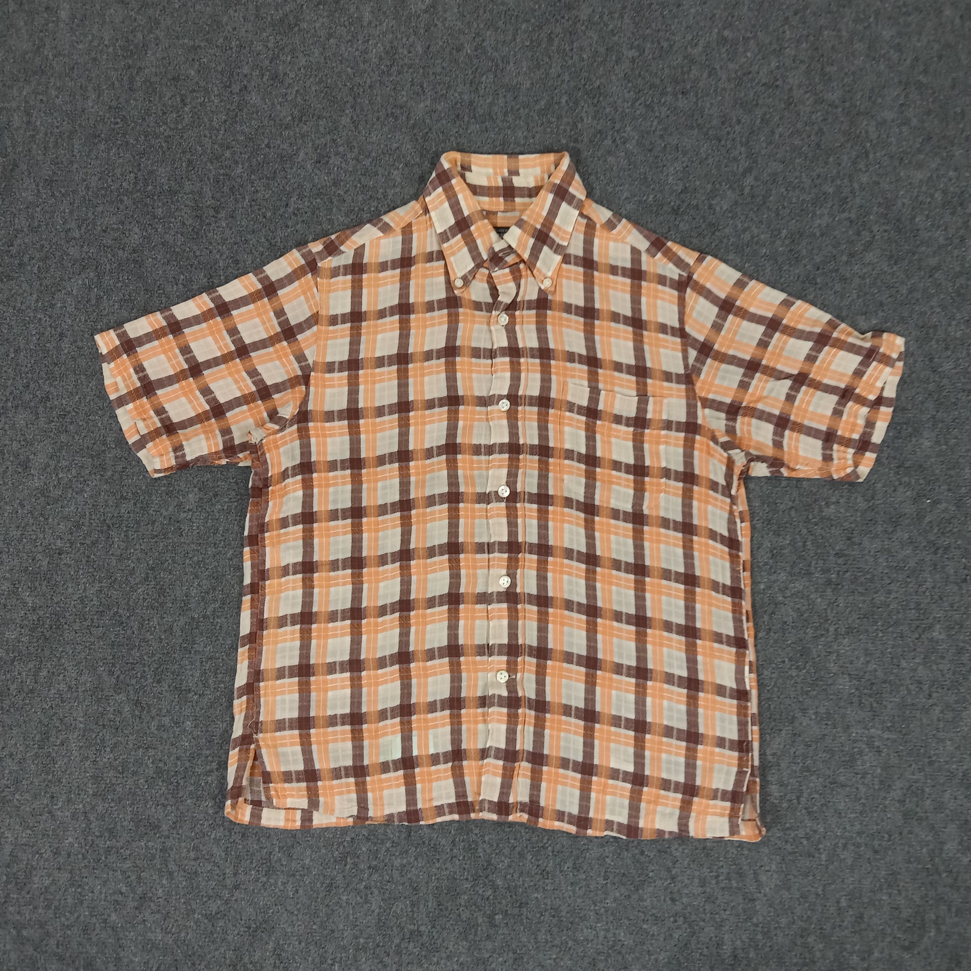Japanese Brand × Sugar Cane × Vintage Sugar Cane Japanese Brand Tartan Shirt Size US M / EU 48-50 / 2 - 1 Thumbnail