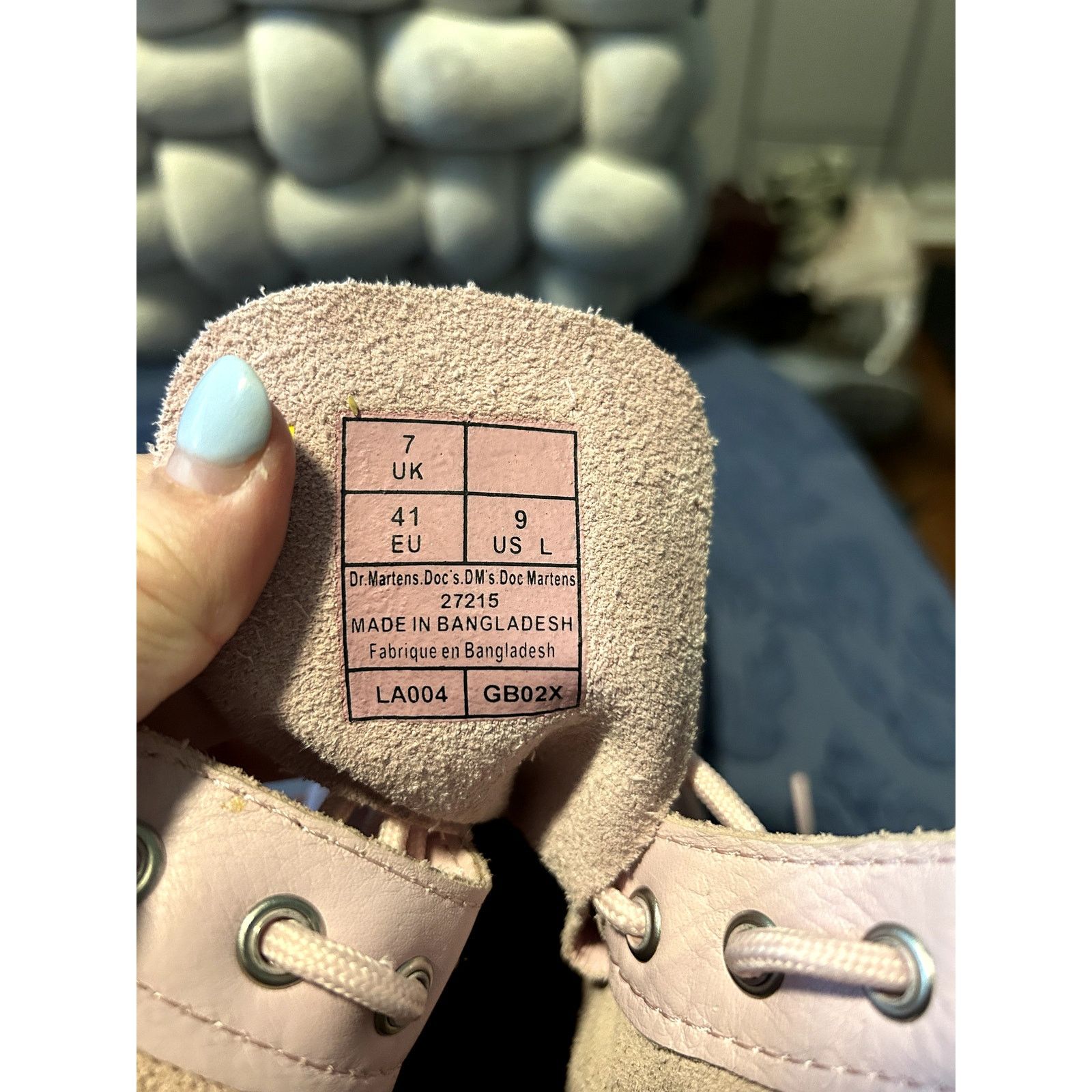 Dr. Martens Dr Martens Pscal Mono Baby Pink Soft Leather size 9/EU 41 Size US 9 / IT 39 - 6 Thumbnail