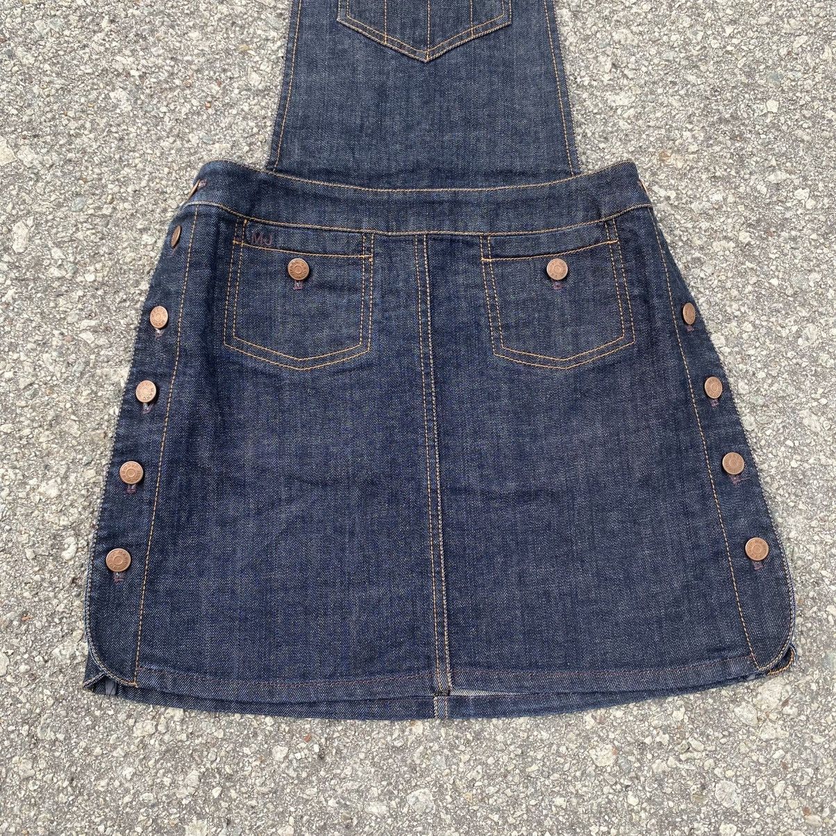 Marc Jacobs ARCHIVAL MARC JACOBS INDIGO DENIM PINAFORE DRESS Size S / US 4 / IT 40 - 5 Thumbnail