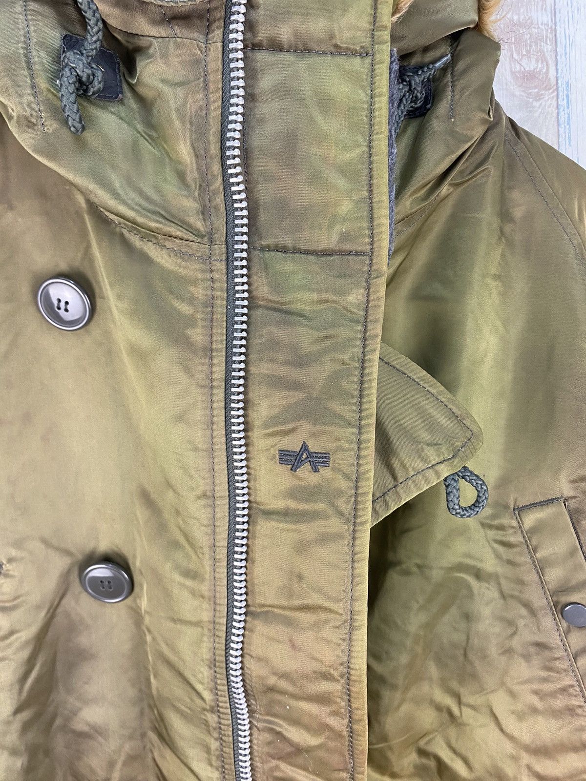 Alpha Industries × Vintage Vintage Alpha Industries Parka Cold Weather Sun Faded Size US L / EU 52-54 / 3 - 16 Thumbnail