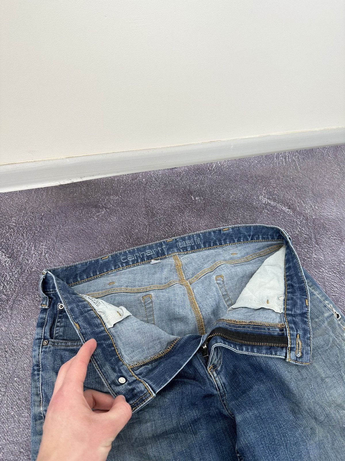 Carhartt Vintage Carhartt American Opium Faded USA Hype Work Jeans Size US 36 / EU 52 - 17 Thumbnail
