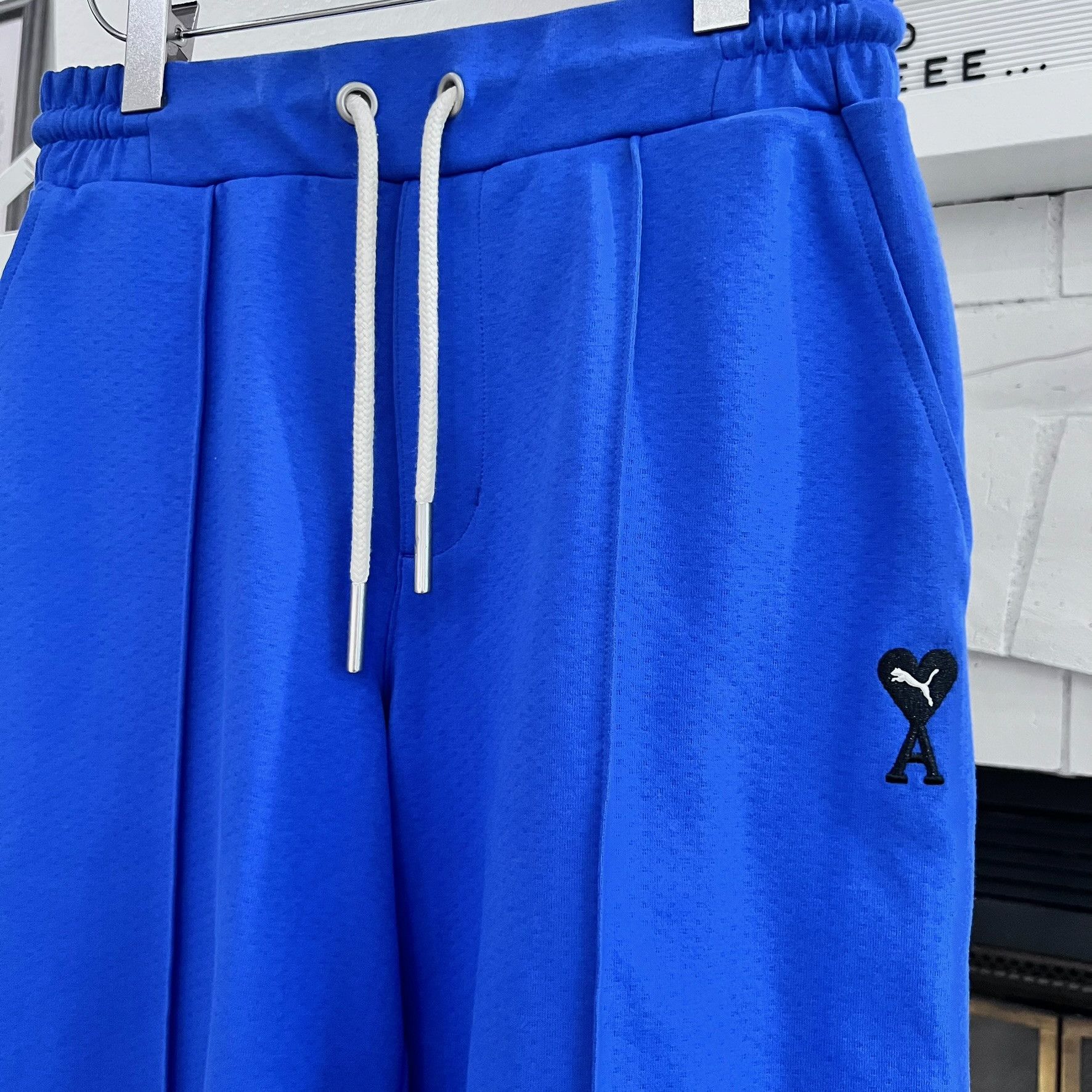 AMI AMI X Puma Dazzling Blue Black Heart Logo Shorts Size US 28 / EU 44 - 1 Thumbnail