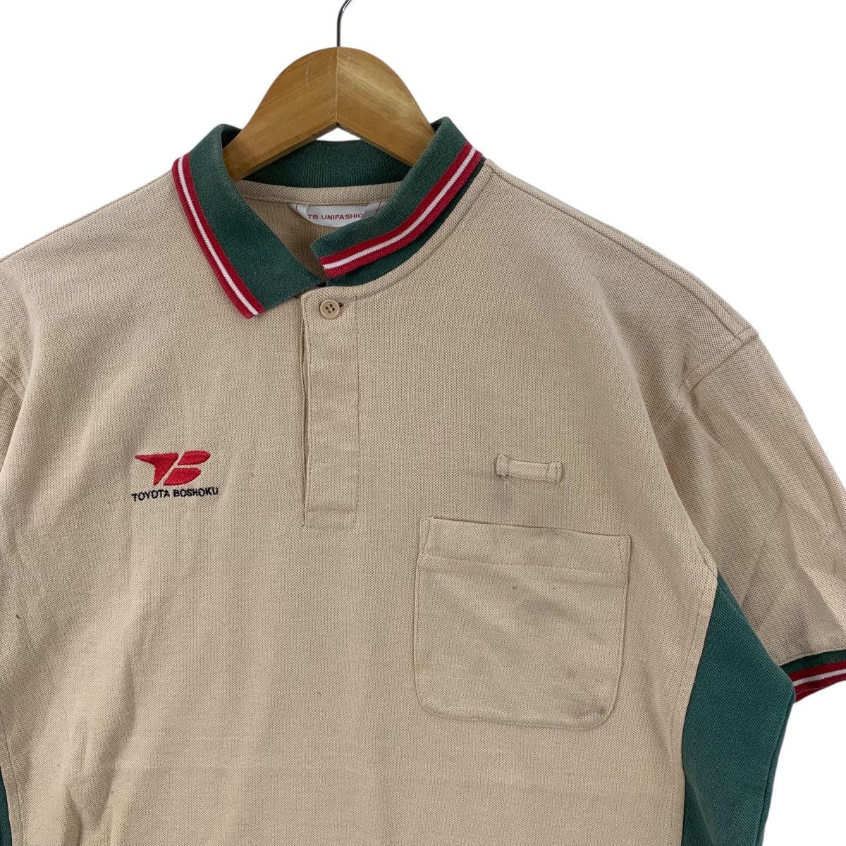 Vintage Vintage TOYOTA BOSHOKU ENGINEER Automotive Polo Tee Shirt Size US L / EU 52-54 / 3 - 6 Thumbnail