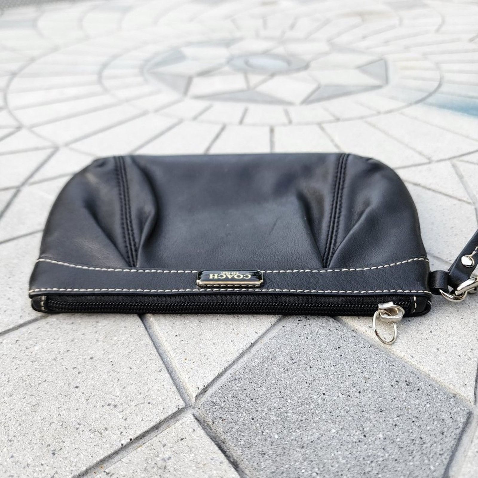 Coach Coach 1941 SOHO Pleated Leather Zip Clutch Wristlet Size ONE SIZE - 7 Thumbnail