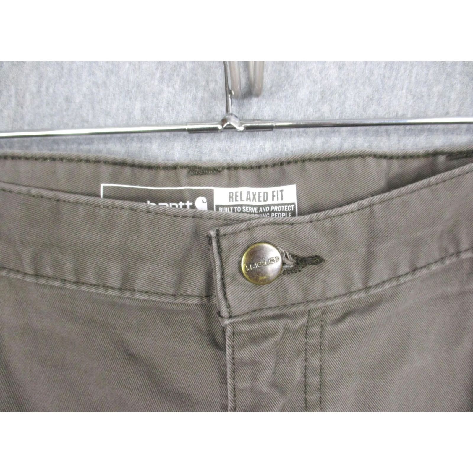 Carhartt Carhartt Pants Mens 38x34 Brown Relaxed Fit Carpenter Canvas Workwear Utility Size US 38 / EU 54 - 4 Thumbnail