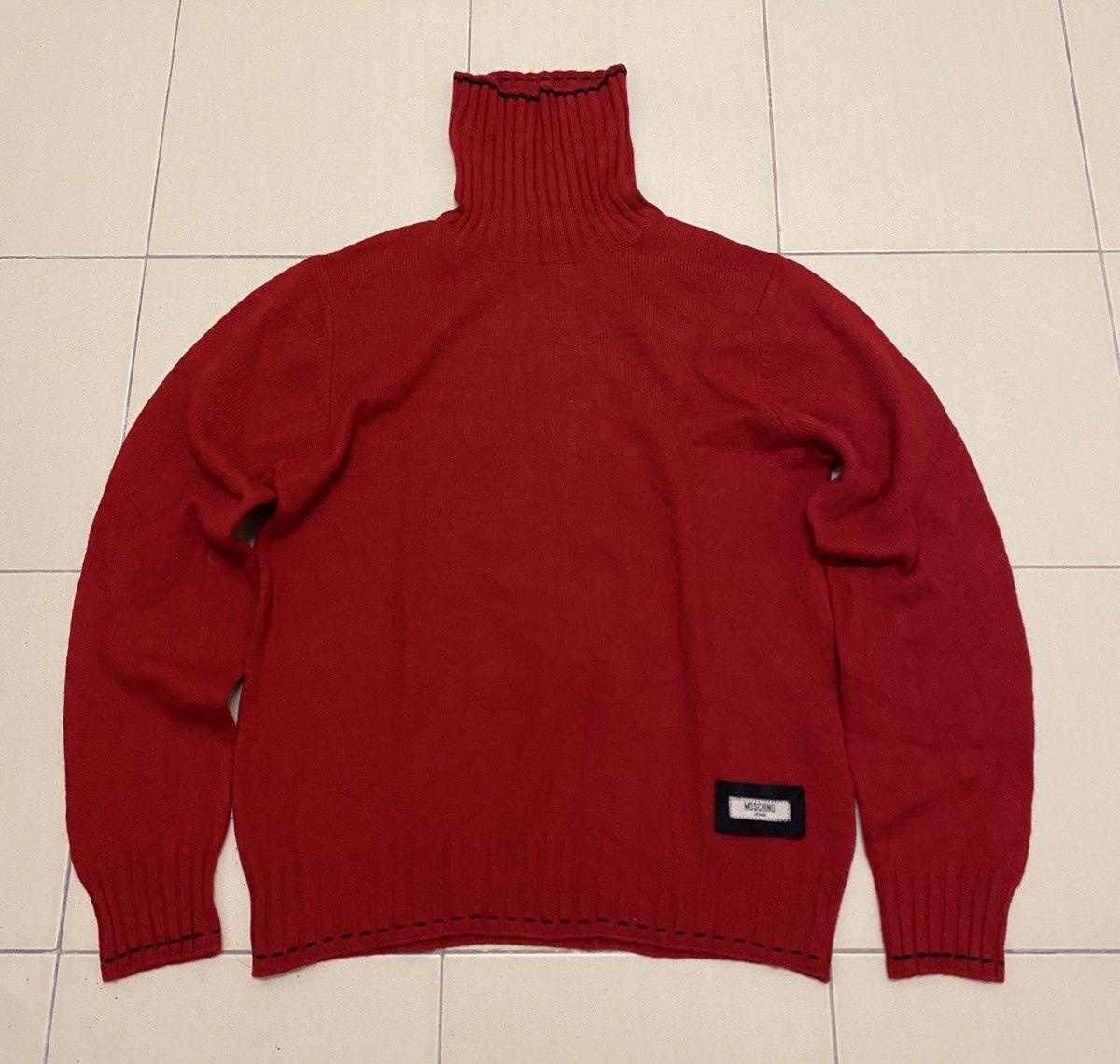 Moschino Moschino Jeans Turtle Neck Wool Sweater Size US M / EU 48-50 / 2 - 1 Thumbnail