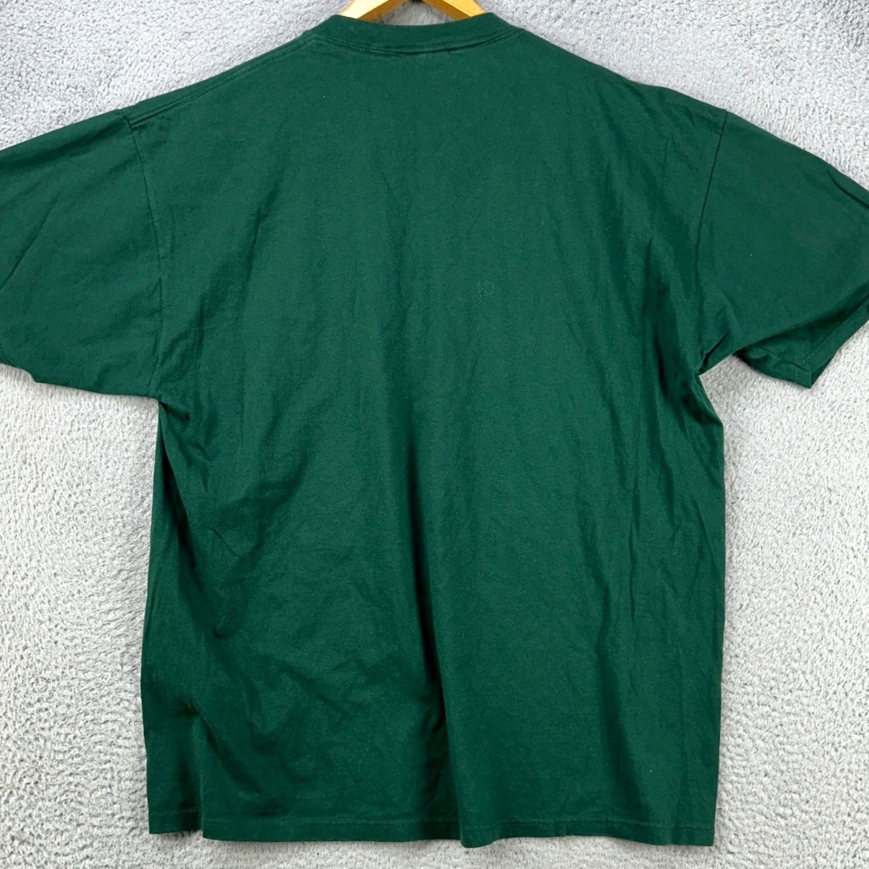 Jerzees VINTAGE Jerzees T-Shirt Tee Mens 2X Green Short Sleeve Made In USA Tee-Rific Breathing Crew Neck Regular Shirt Men Green 2X United States Size US XXL / EU 58 / 5 - 2 Thumbnail