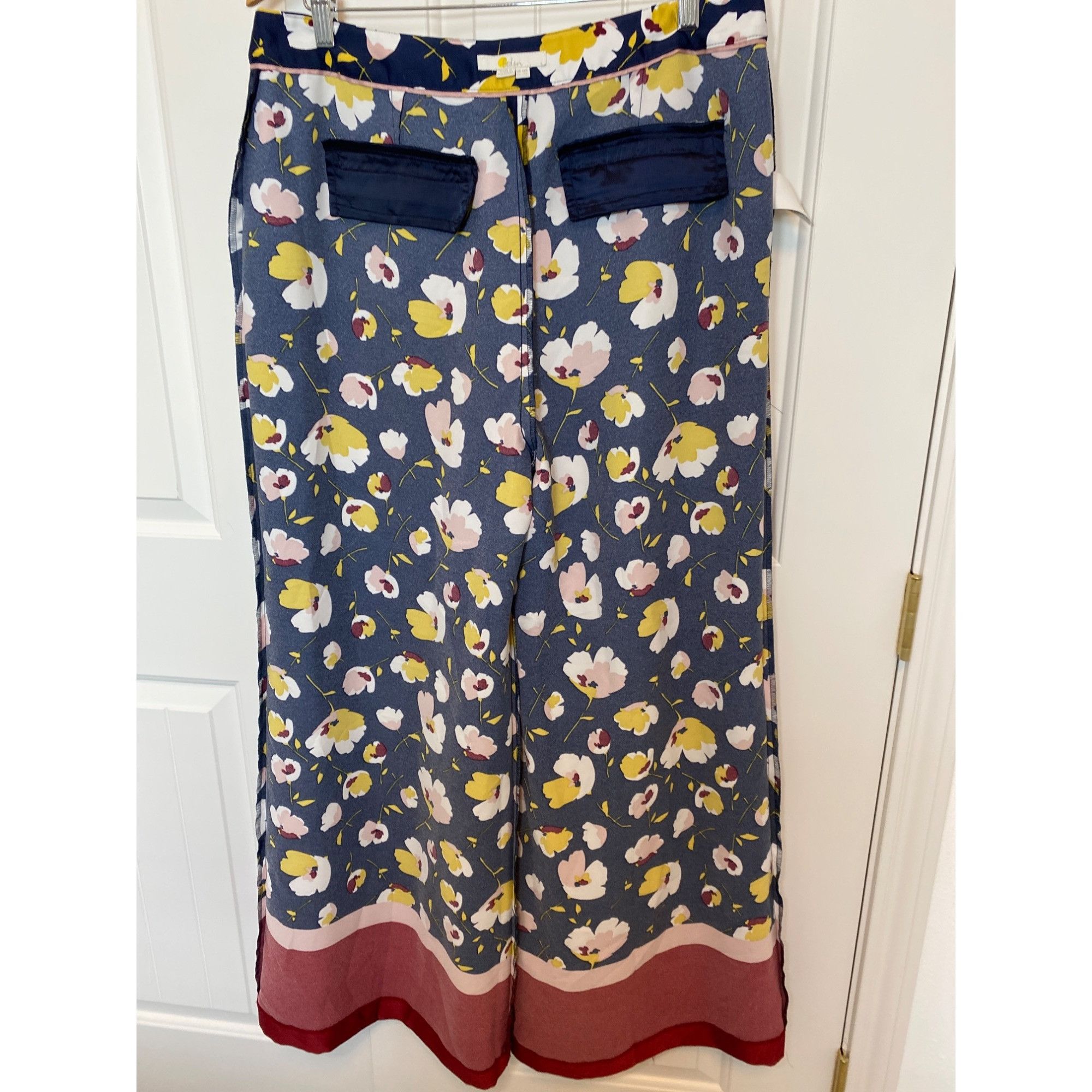 Boden Boden Floral Wide-Leg Trousers, Size 12R Size 34" / US 12 / IT 48 - 10 Thumbnail