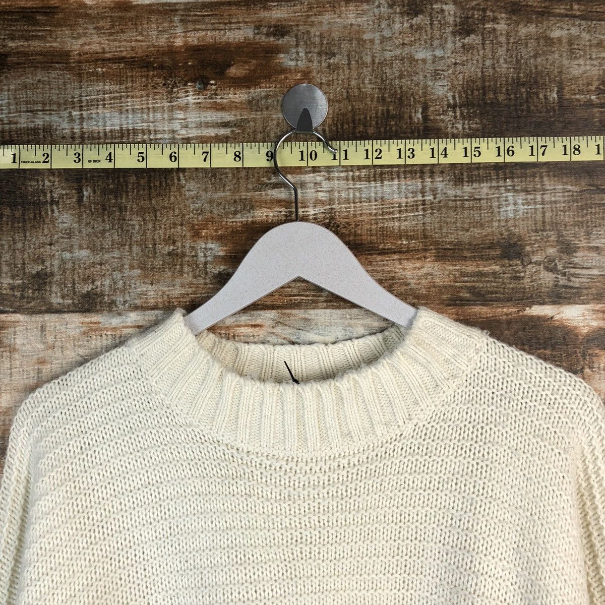 GU × Homespun Knitwear GU vintage white Knitwear #A1831 Size US L / EU 52-54 / 3 - 4 Thumbnail