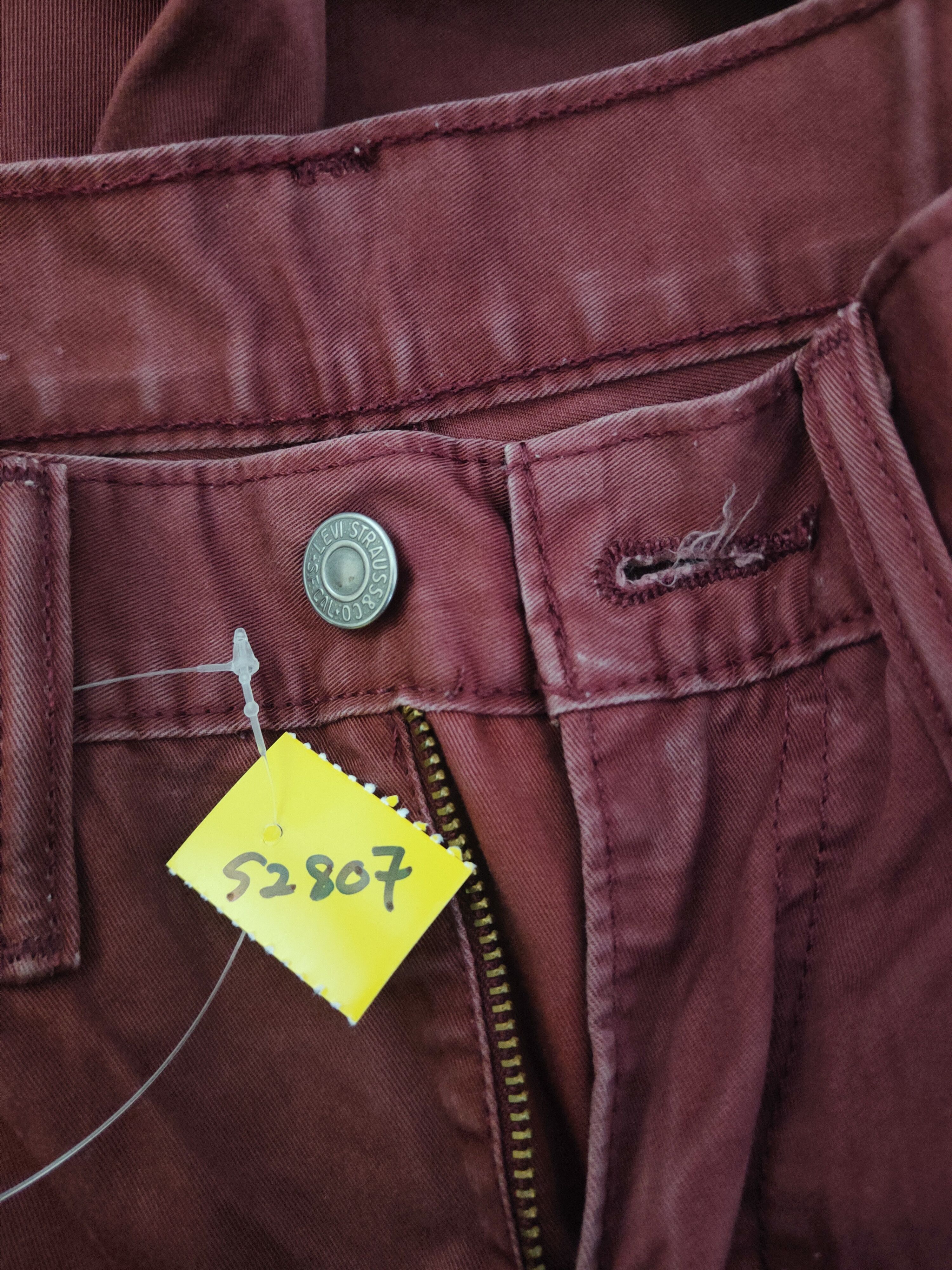 Levi's 511 Levi's Maroon Multipocket Casual Pants #S2807 Size US 31 - 18 Thumbnail