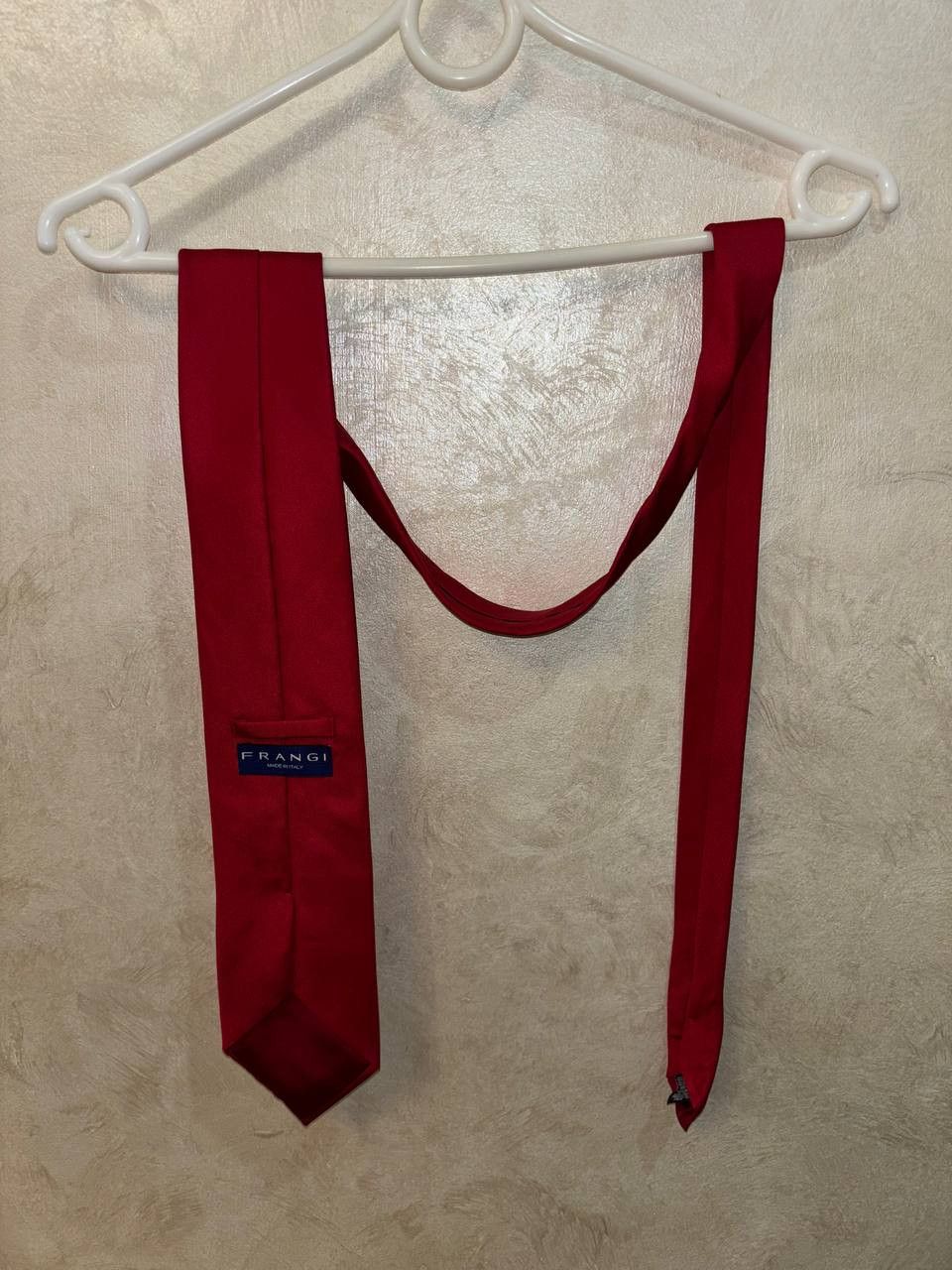 Vintage FRANGI Vintage men's tie red, 100% silk, made in Italy Size ONE SIZE - 6 Thumbnail