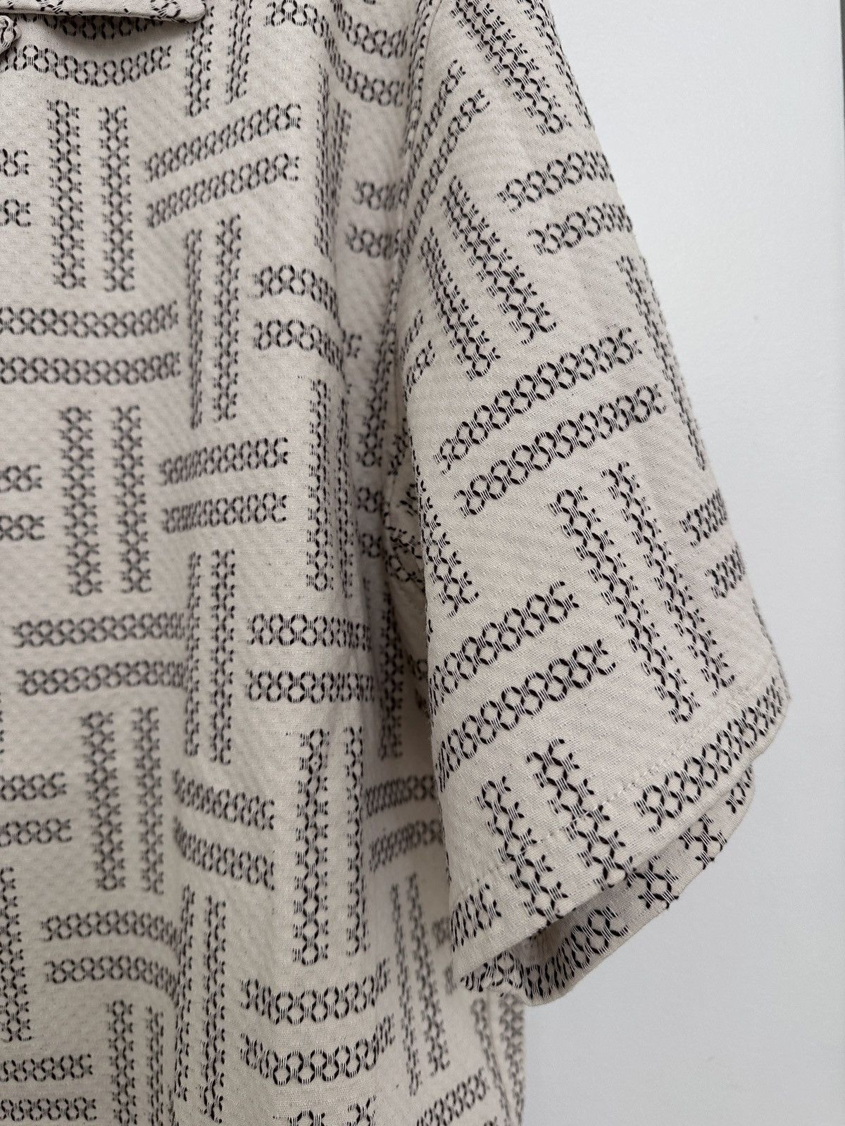 Kenzo KENZO - Textured “weave” short sleeve button down Size US M / EU 48-50 / 2 - 3 Thumbnail