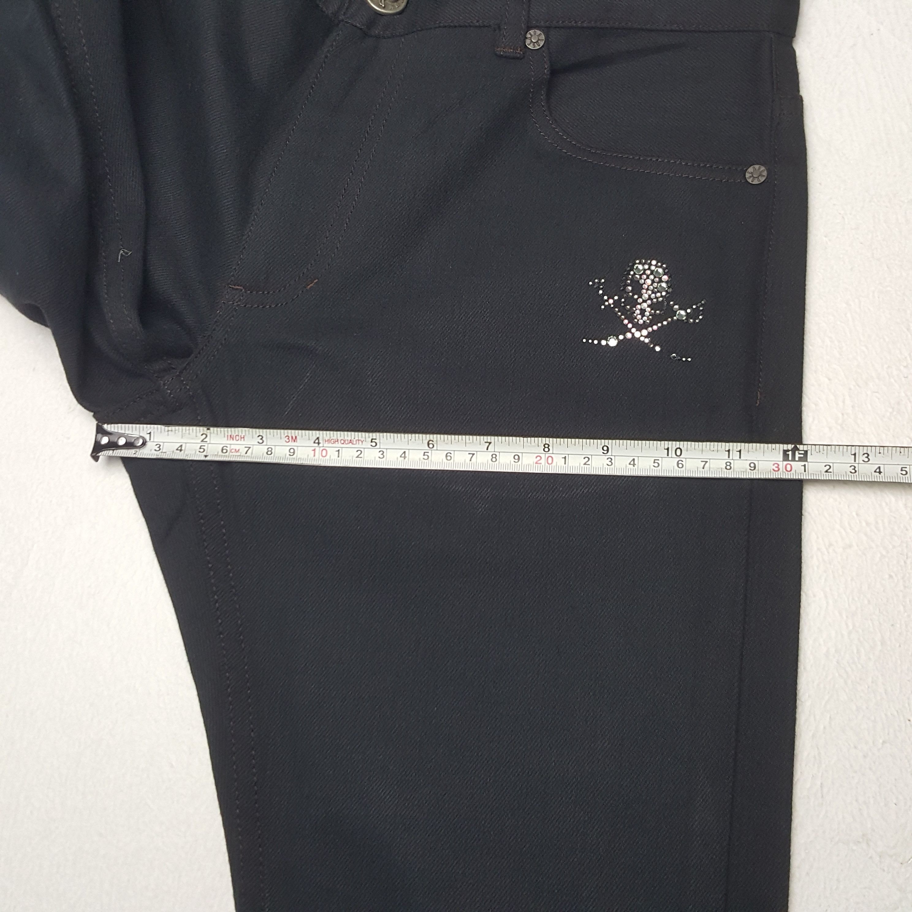 Vintage Vintage Abordage Skull Streetwear Black Jeans Size US 30 / EU 46 - 9 Thumbnail