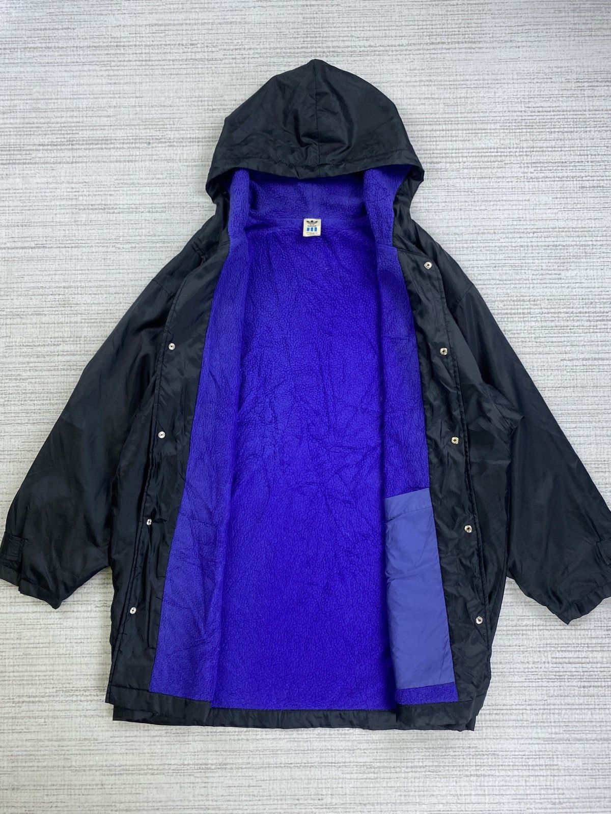 Adidas × Vintage Vintage 90s Adidas Big Logo Lined Sherpa Oversized Jacket Size US XL / EU 56 / 4 - 6 Thumbnail