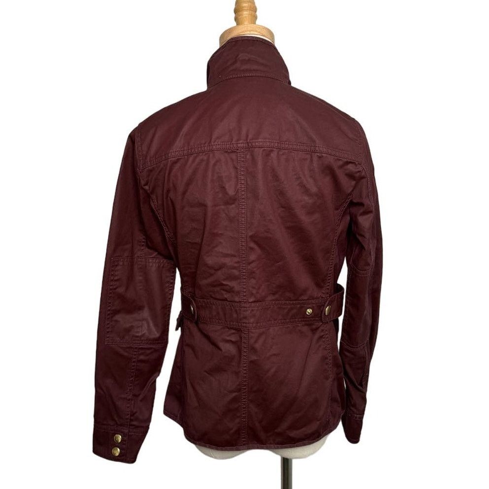 J.Crew J. Crew waxed cotton Downtown Field Jacket burgundy size XS Size XS / US 0-2 / IT 36-38 - 4 Thumbnail