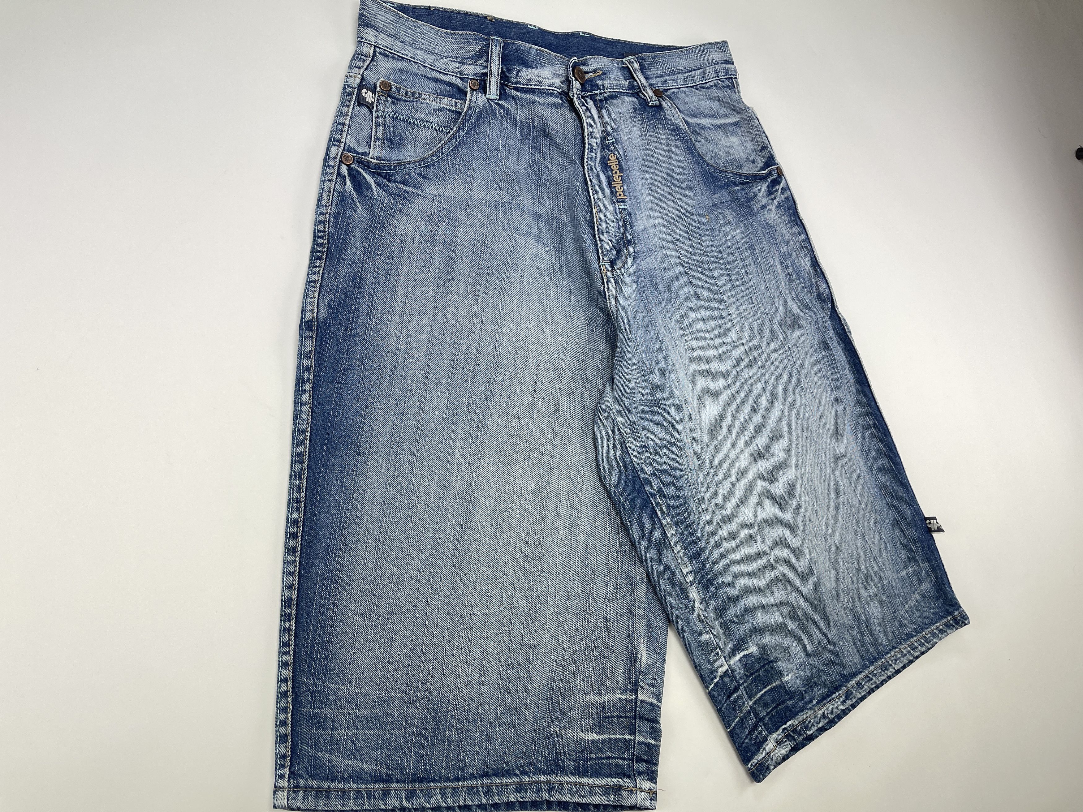 Pelle Pelle PELLE PELLE jeans shorts, Marc Buchanan vintage baggy 90s 32 Size US 32 / EU 48 - 7 Thumbnail