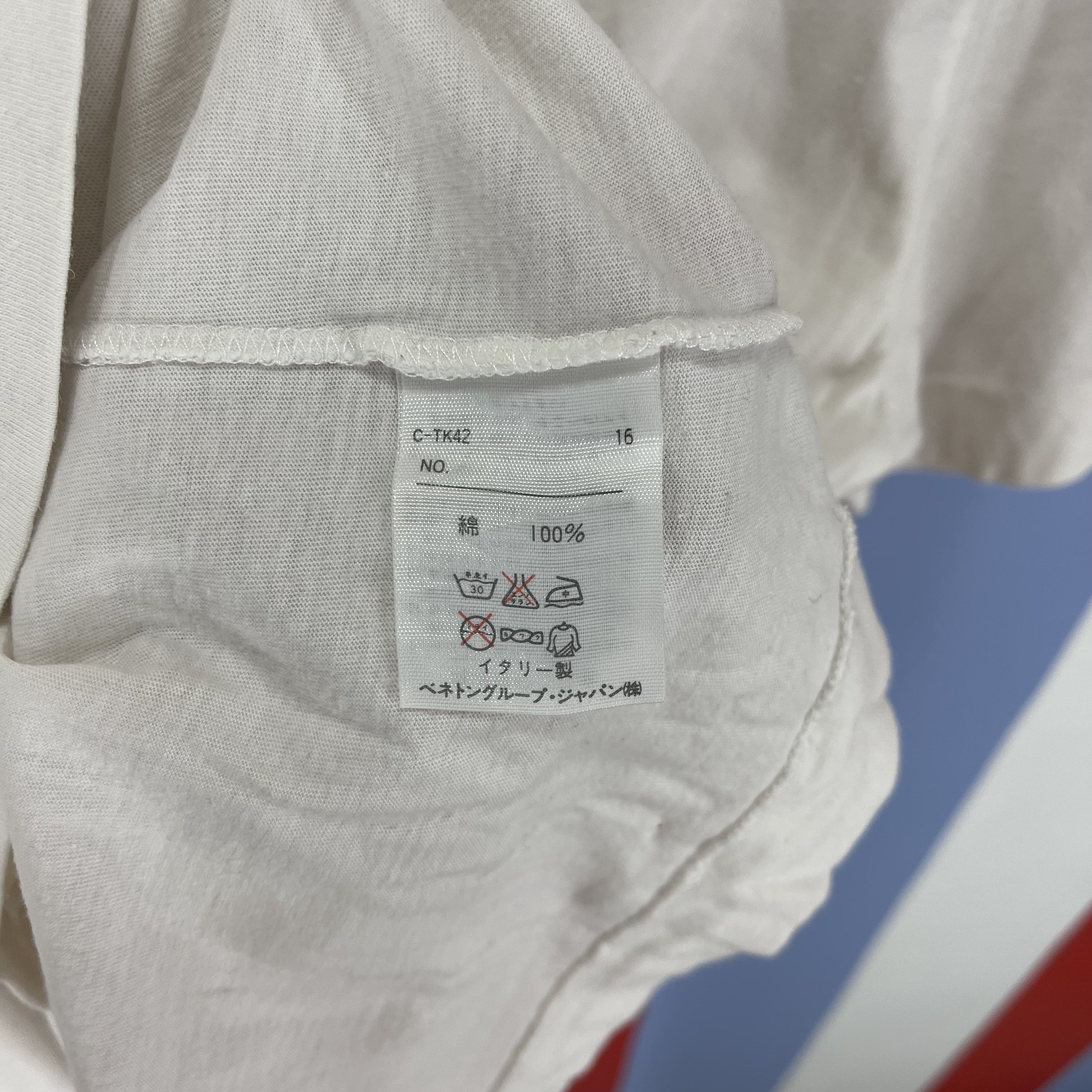 United Colors Of Benetton UNITED COLORS OF BENETTON Crew Neck T Shirt #1306/AS Size US M / EU 48-50 / 2 - 7 Thumbnail