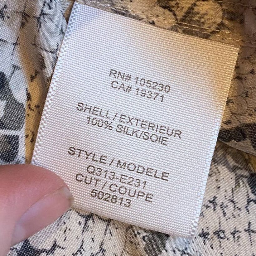 Equipment Equipment Femme 100% Silk Gray Snake Print Button Shirt L Size L / US 10 / IT 46 - 7 Thumbnail
