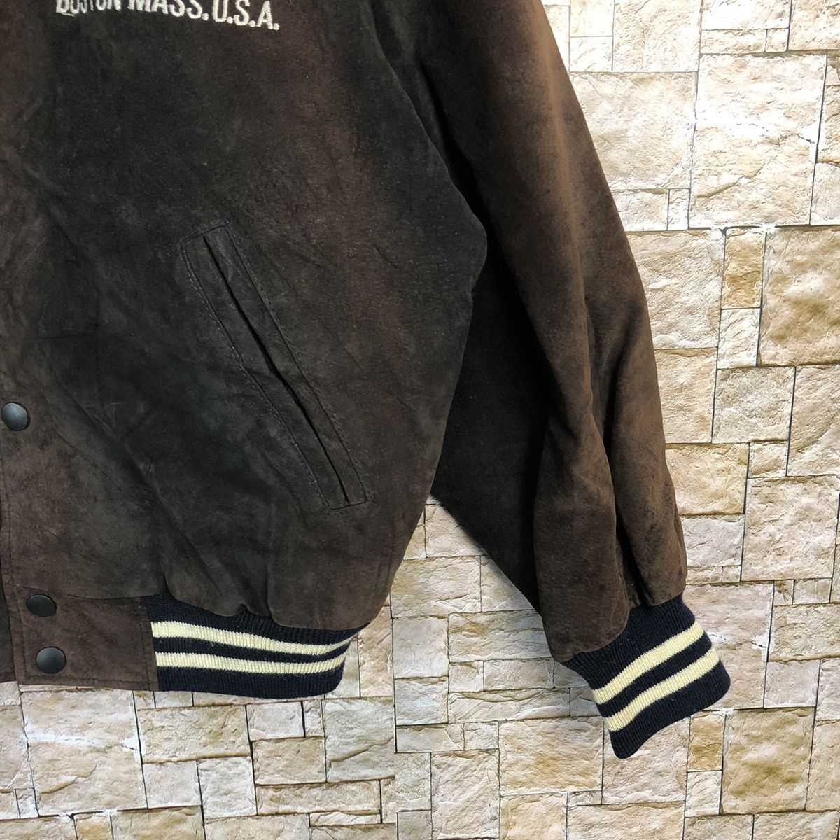 Converse DL Converse Boston Mass U.S.A Bombers varsity Jacket #A280 Size US M / EU 48-50 / 2 - 9 Thumbnail