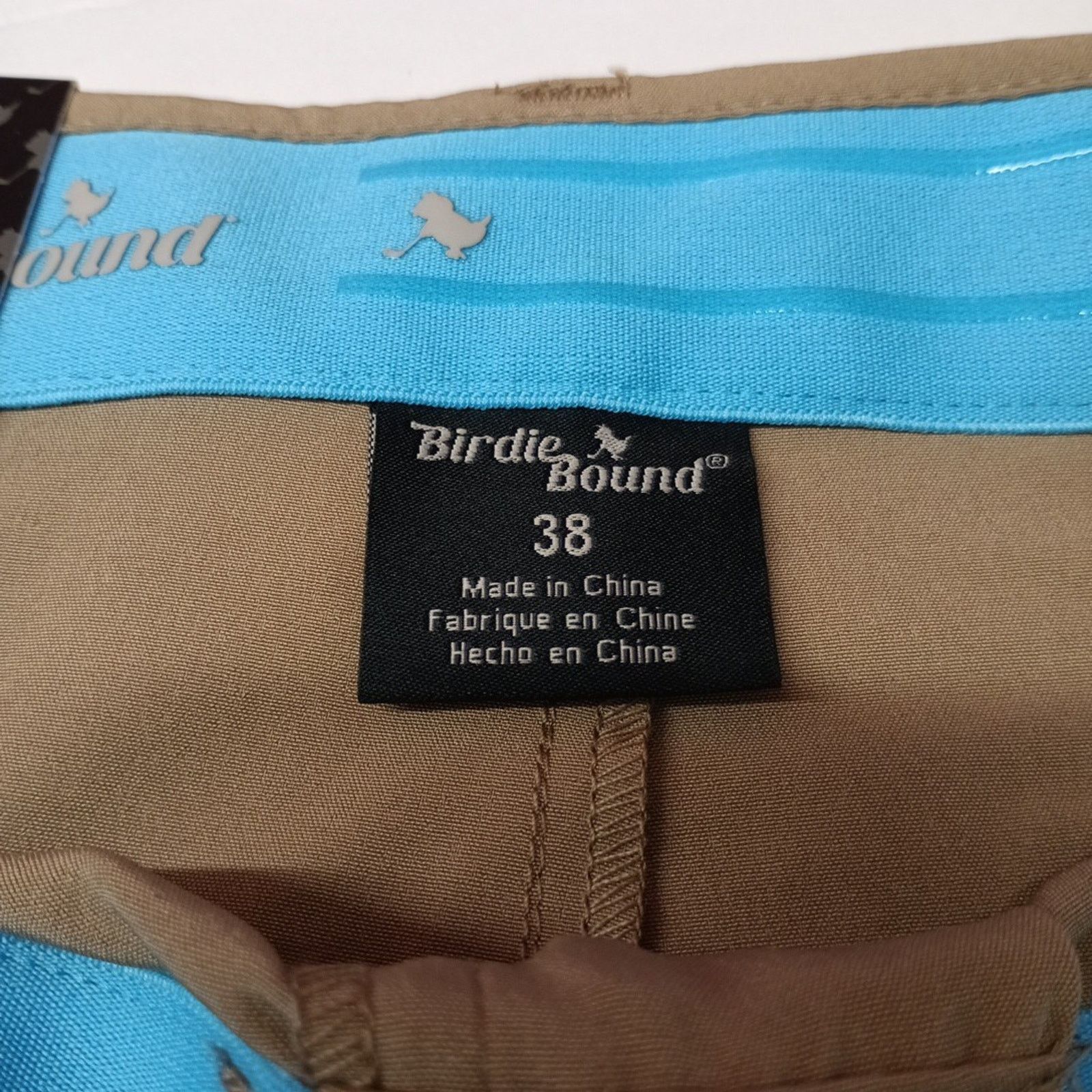 Other Birdie Bound Cargo Shorts Men's 38x9 Khaki Stretch Easy Care Size US 38 / EU 54 - 3 Thumbnail