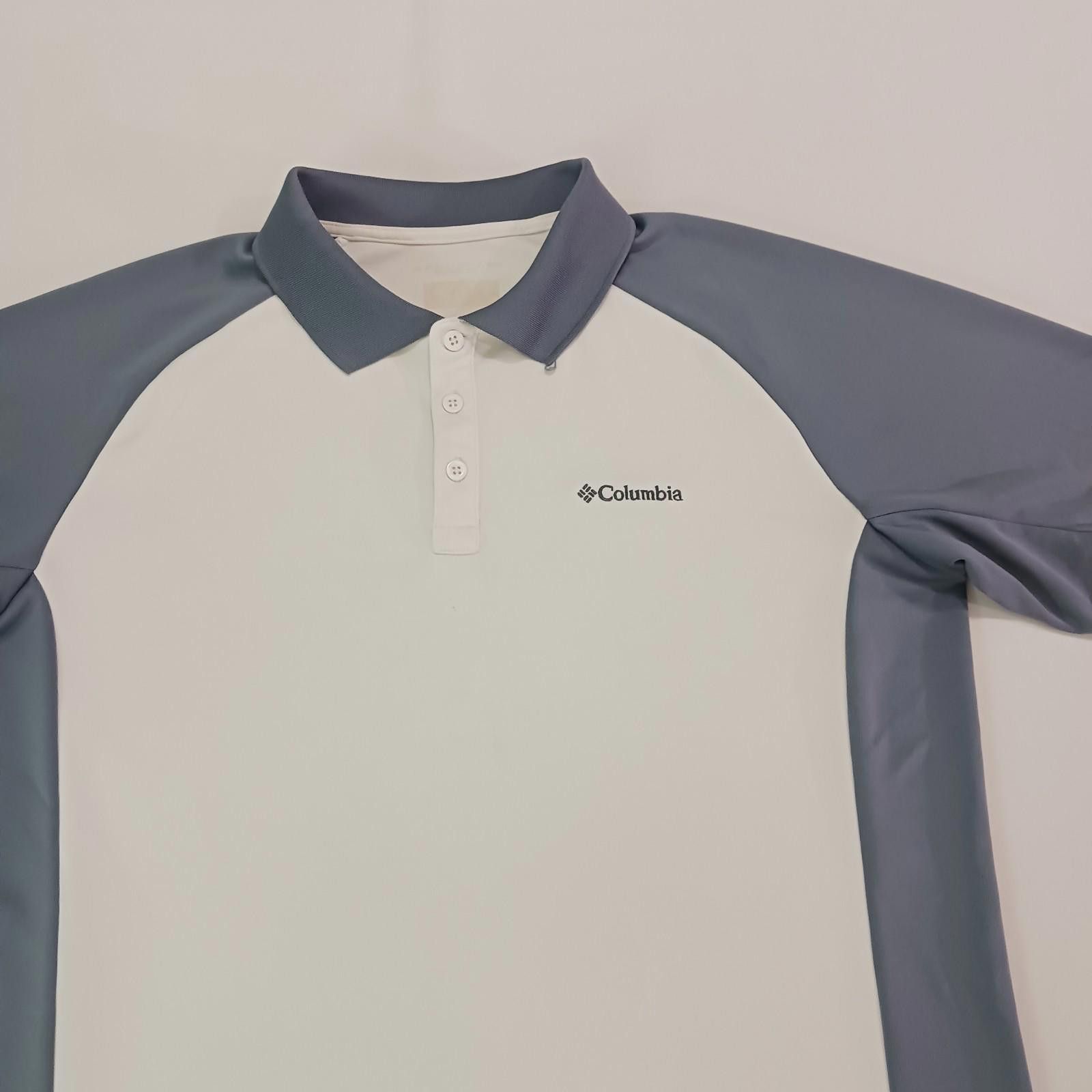 Columbia Columbia AM1075 Men Gray/White Pullover Polo Shirt Chest 48 Size US M / EU 48-50 / 2 - 10 Thumbnail