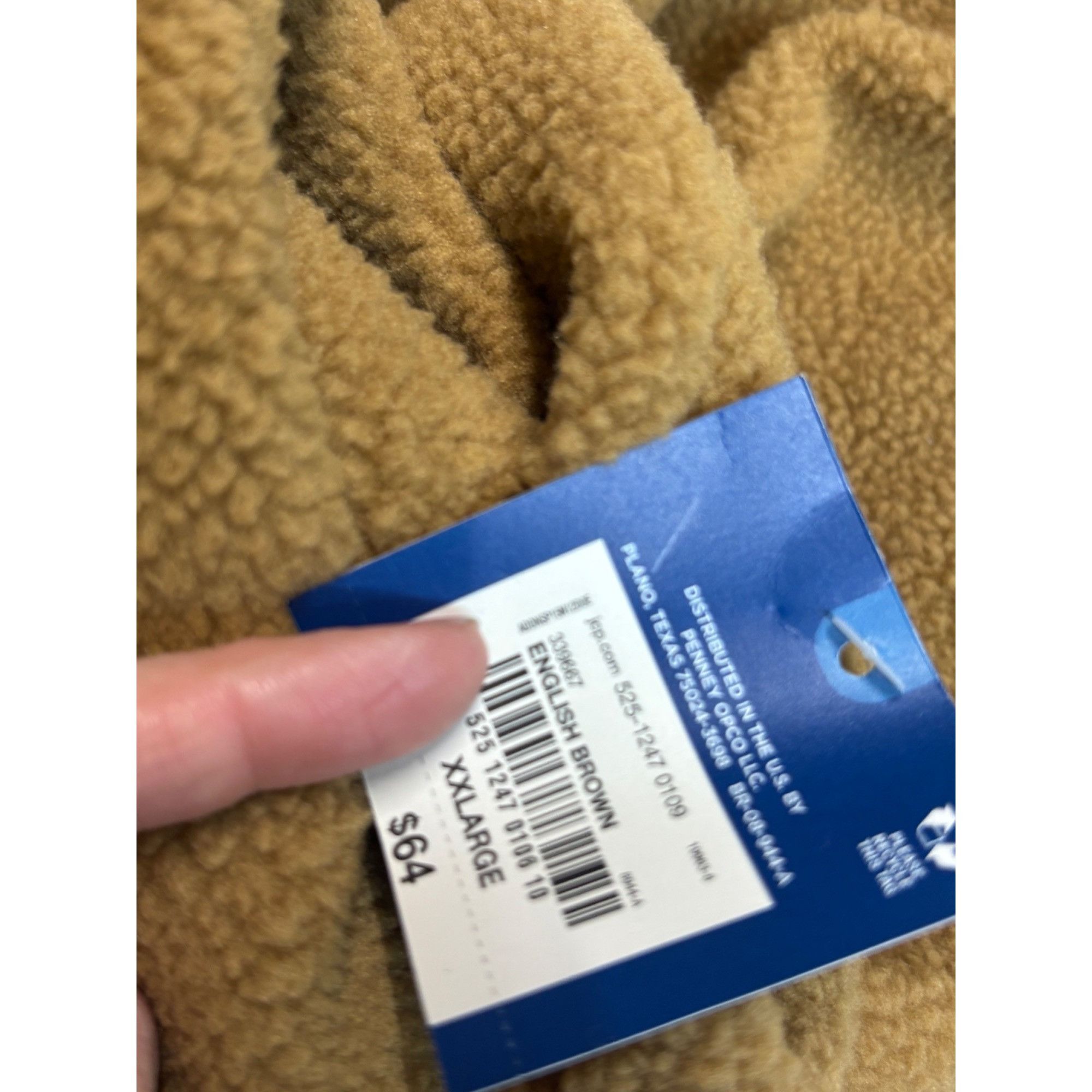 Other Arizona Jean Co. Men’s Fleece Sherpa Jacket, English Brown, Size US XL / EU 56 / 4 - 8 Thumbnail
