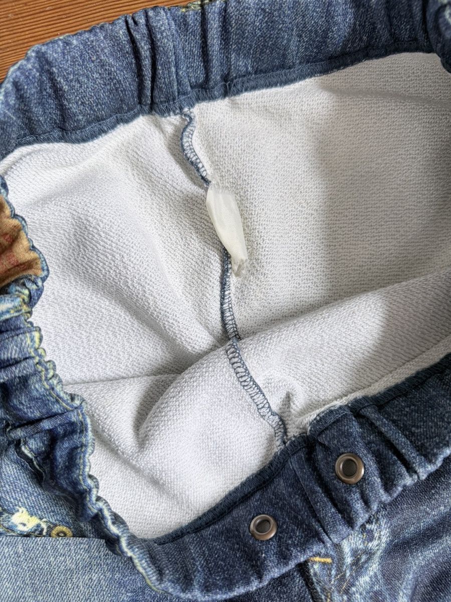 TALKING ABOUT THE ABSTRACTION Trompe L’œil denim printed sweat pants Size US 30 / EU 46 - 6 Thumbnail