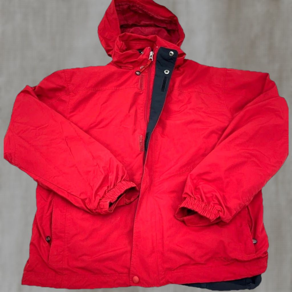 Vintage VINTAGE LL Bean Jacket Men Medium Red Parka Interchange All Weather Shell Fleece Lined Size US M / EU 48-50 / 2 - 1 Thumbnail