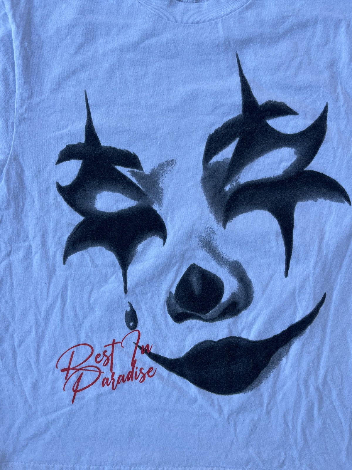 Other Y2k Rest In Paradise Japanese white clown graphic tee-shirt Size US M / EU 48-50 / 2 - 2 Thumbnail