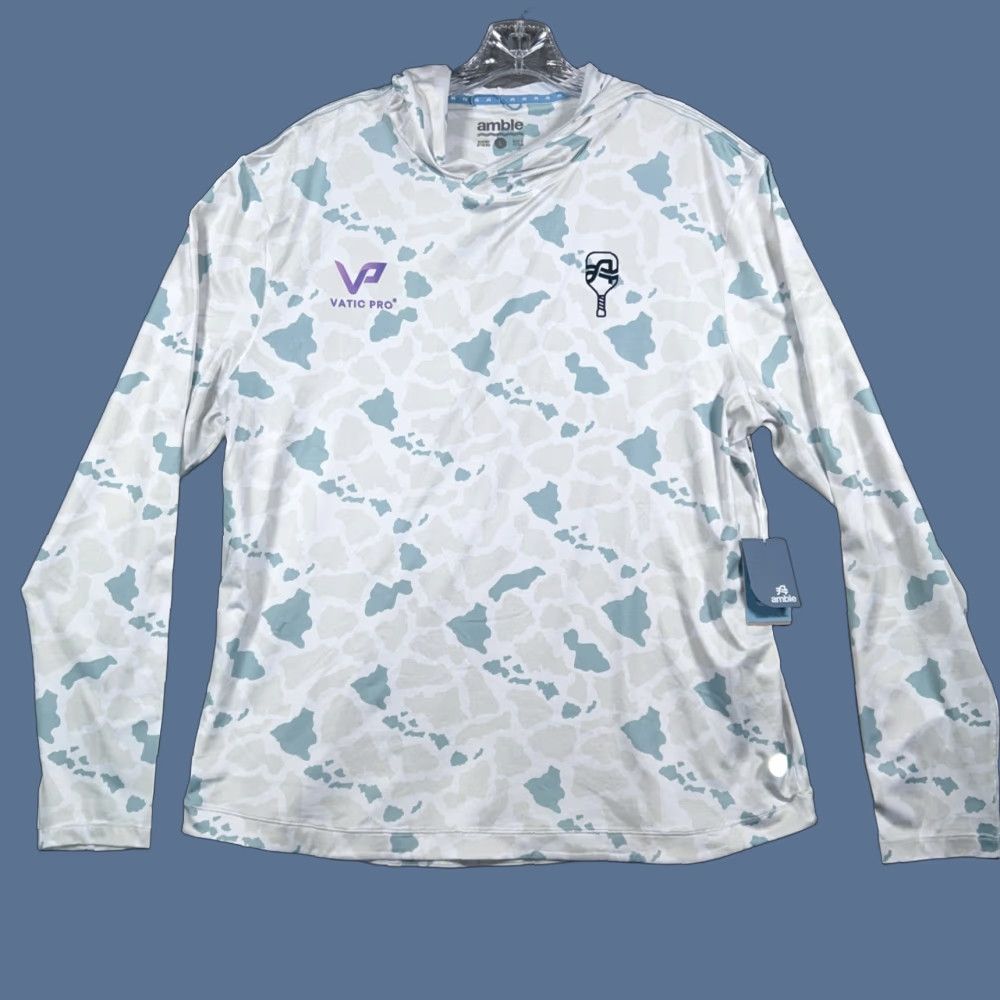 Amble Performance Shirt Vactic Pro Offshore Hoodie Camouflage Long Sleeve Mens L