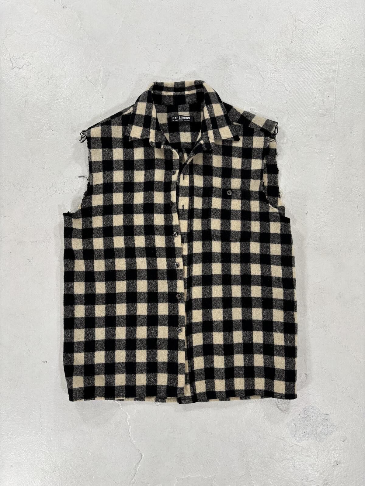 Raf Simons Raf Simons AW04 Sleeveless Flannel Size US M / EU 48-50 / 2 - 1 Thumbnail