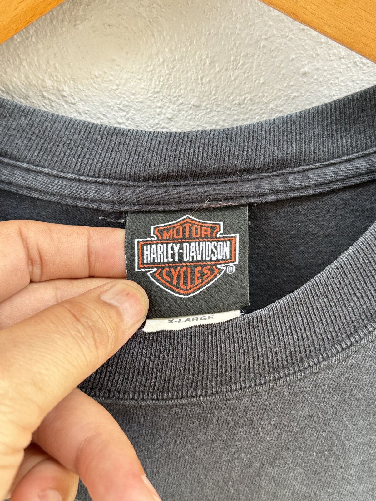 Harley Davidson Thrashed Vintage Harley Davidson Thunder In The Smokies Tee Size US XL / EU 56 / 4 - 9 Thumbnail