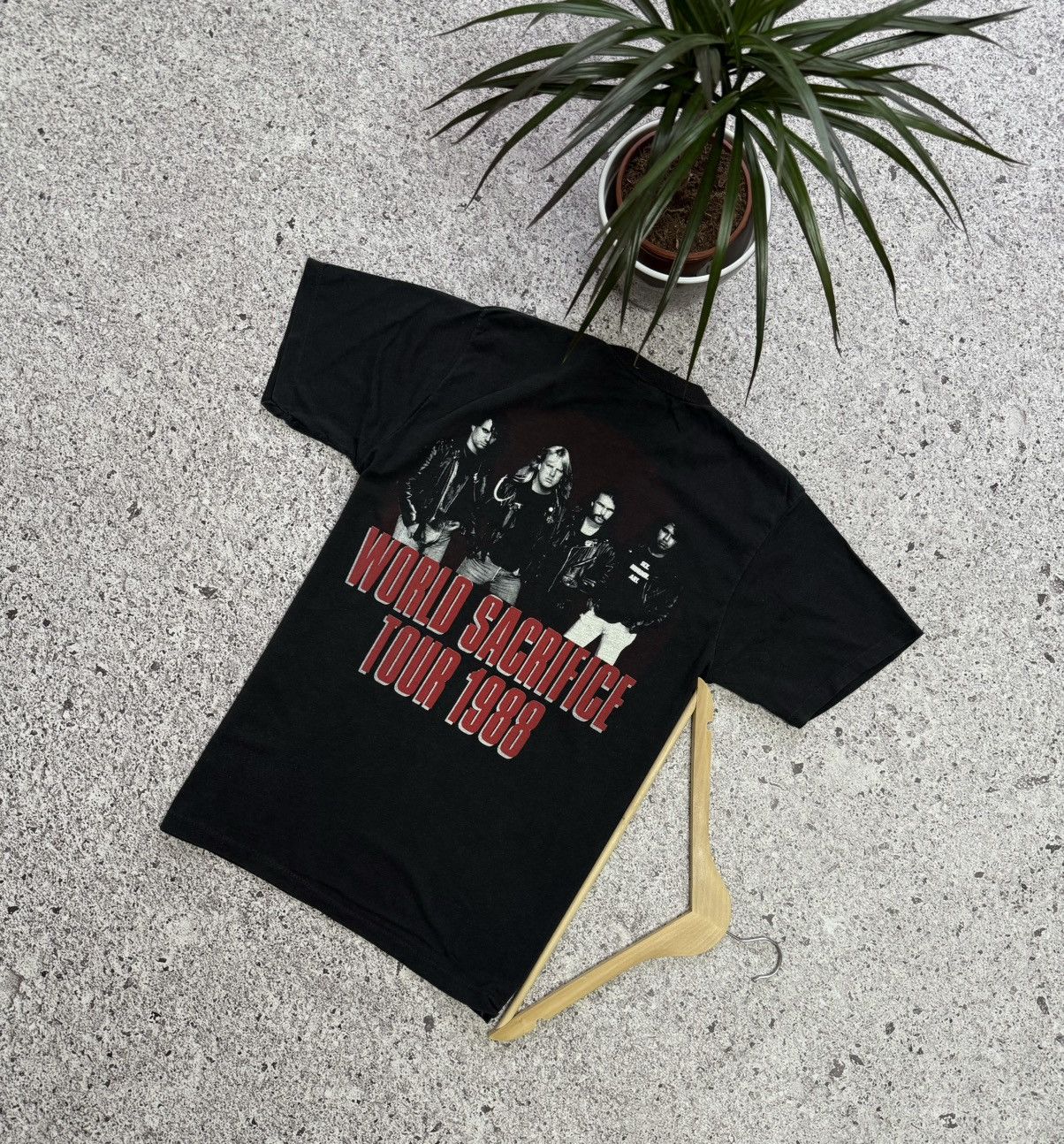 Band Tees × Vintage Vintage Slayer World Sacrifice Tour 1988 Rock Band T-Shirt Size US S / EU 44-46 / 1 - 2 Thumbnail