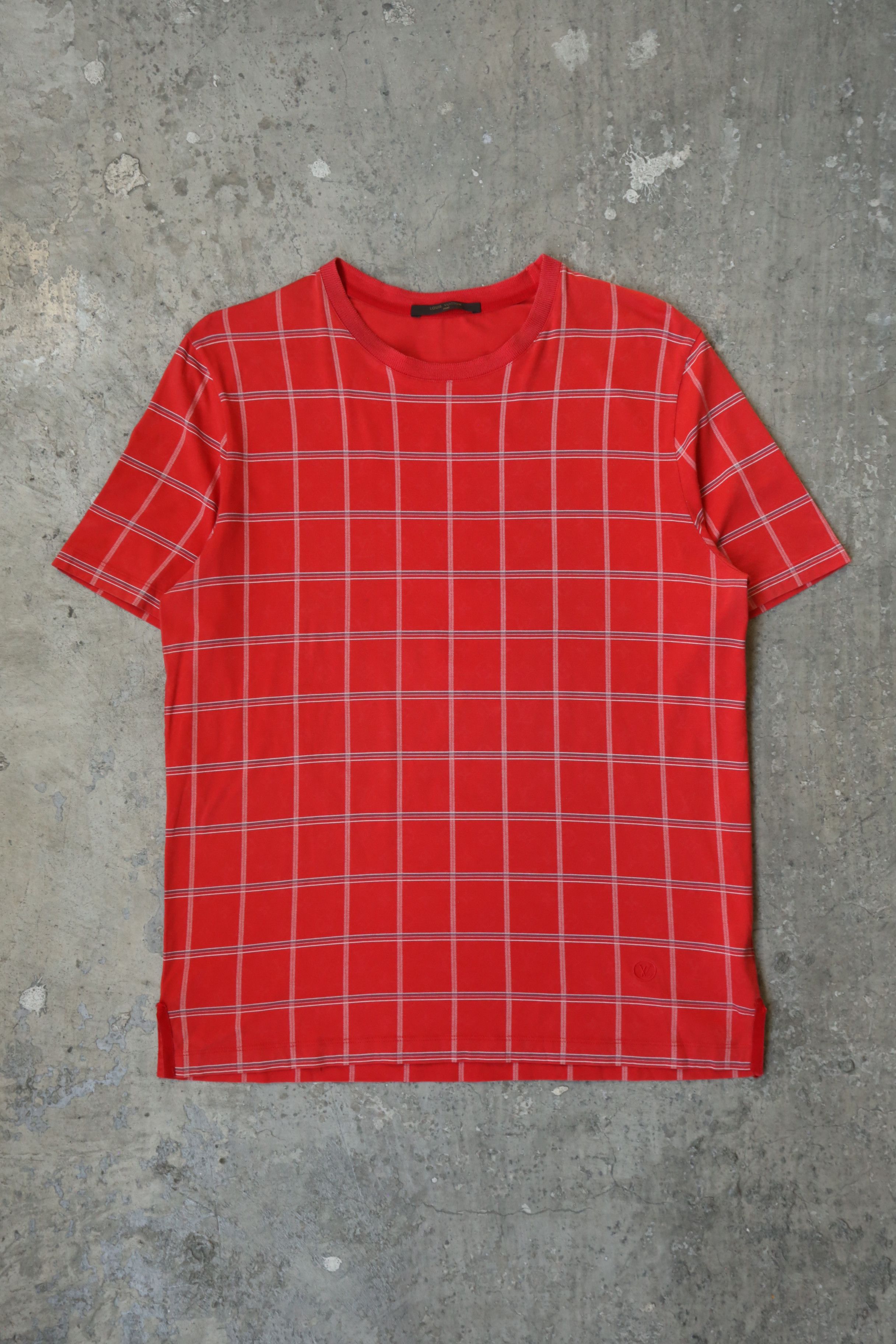 Kim Jones Louis Vuitton - KJ - Pre-Fall 2016 - Monogram Check Tee Size US L / EU 52-54 / 3 - 2 Thumbnail