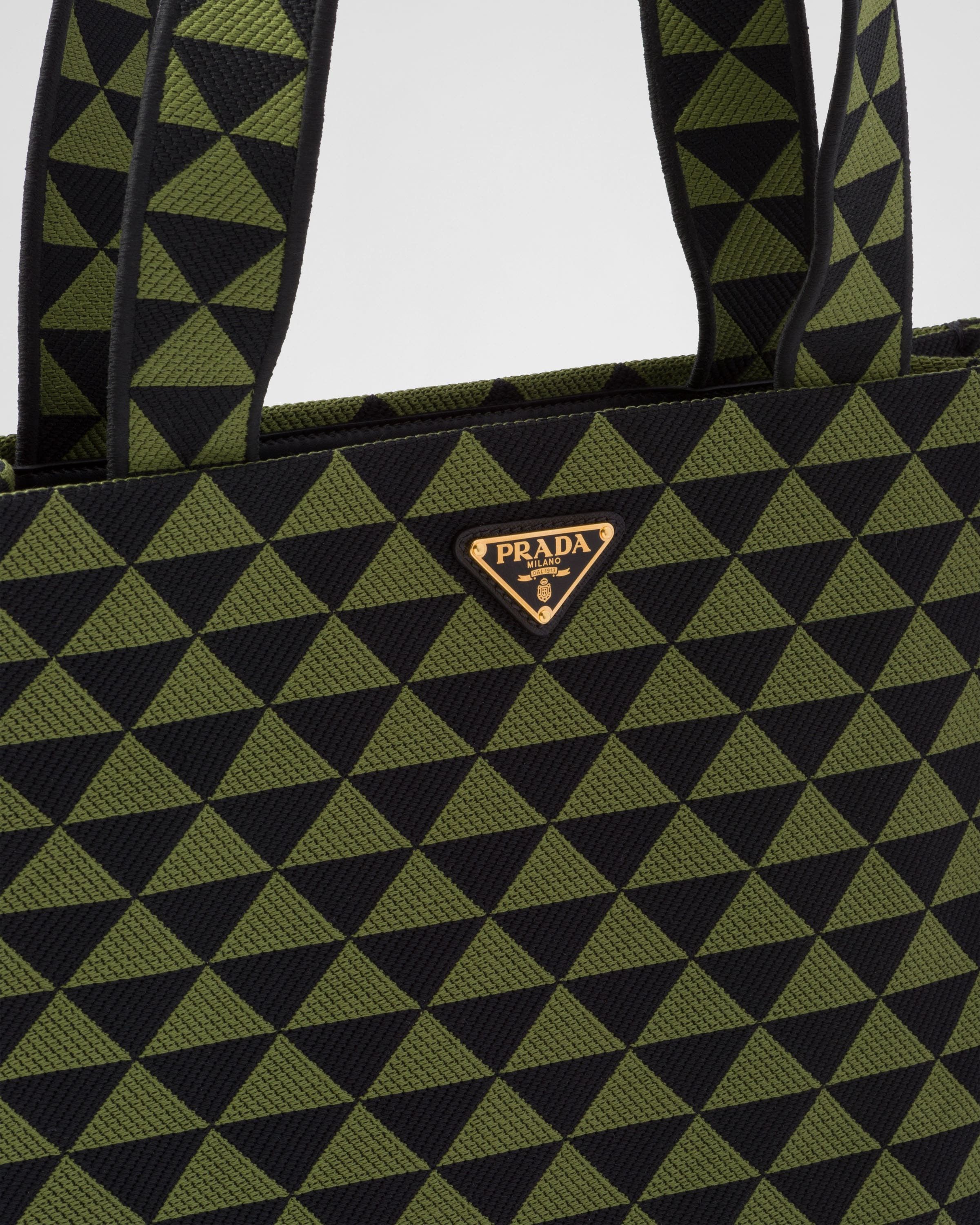 Prada o1bcso1str1025 Size: OS / Jacquard Symbole Bag Green/Black Size ONE SIZE - 6 Thumbnail