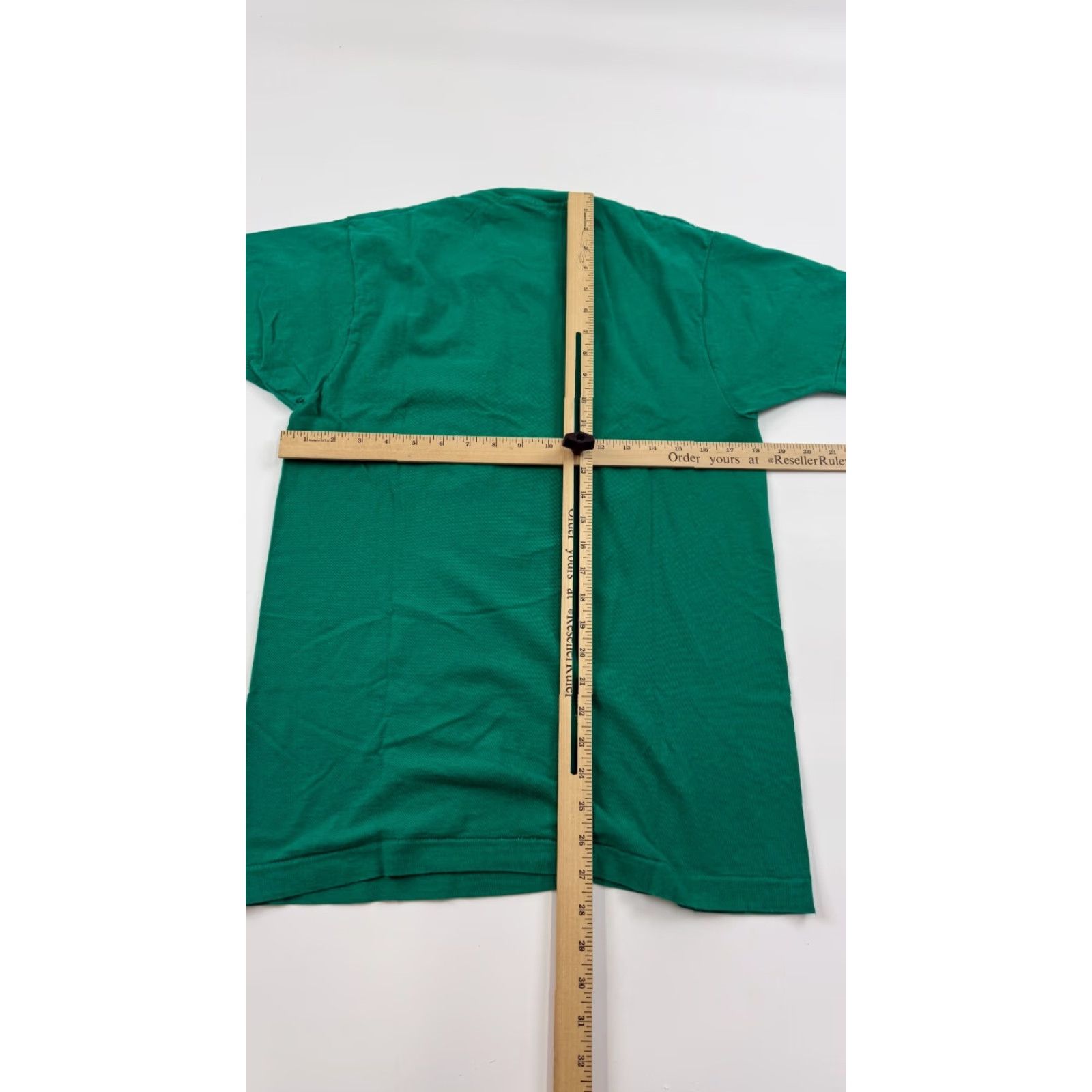 Fruit Of The Loom Fruit of the Loom Shirt Mens S Green Pocket Crew Neck USA Made Short Sleeve Cotton Size US S / EU 44-46 / 1 - 6 Thumbnail