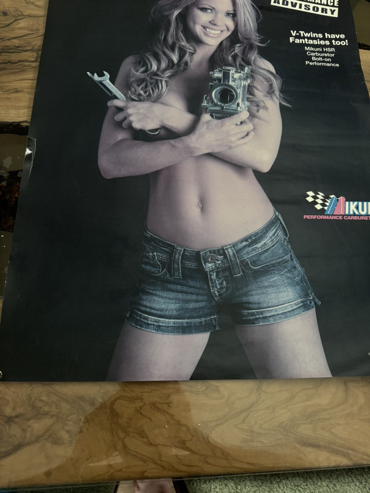 Japanese Brand Ikuni ‘Explicit Performance Advisory’ Sexy Pinup Girl Poster Size ONE SIZE - 8 Thumbnail