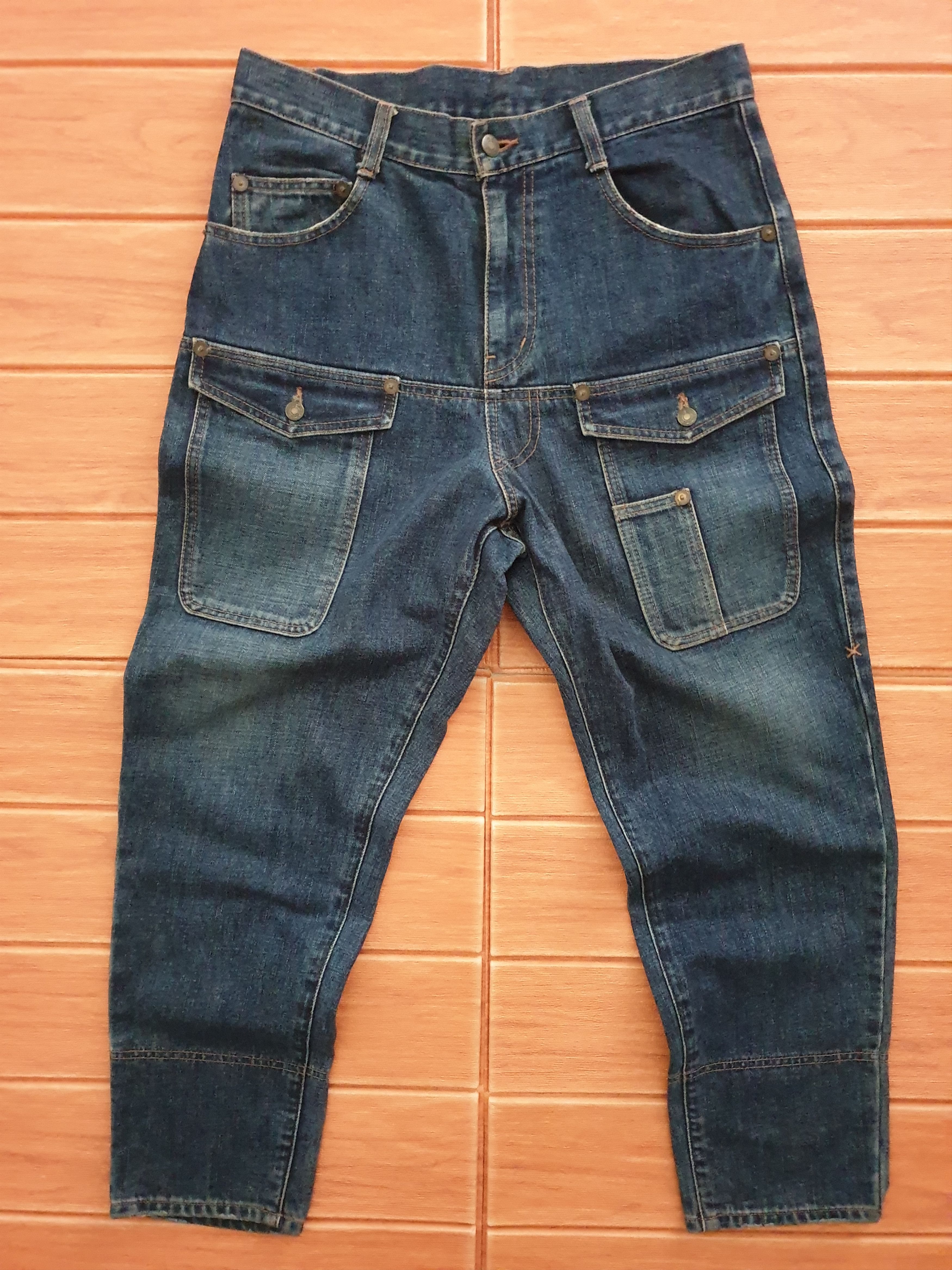 Issey Miyake 💥Frapbois Issey Miyake Japanese brand denim pant Size US 31 - 1 Thumbnail