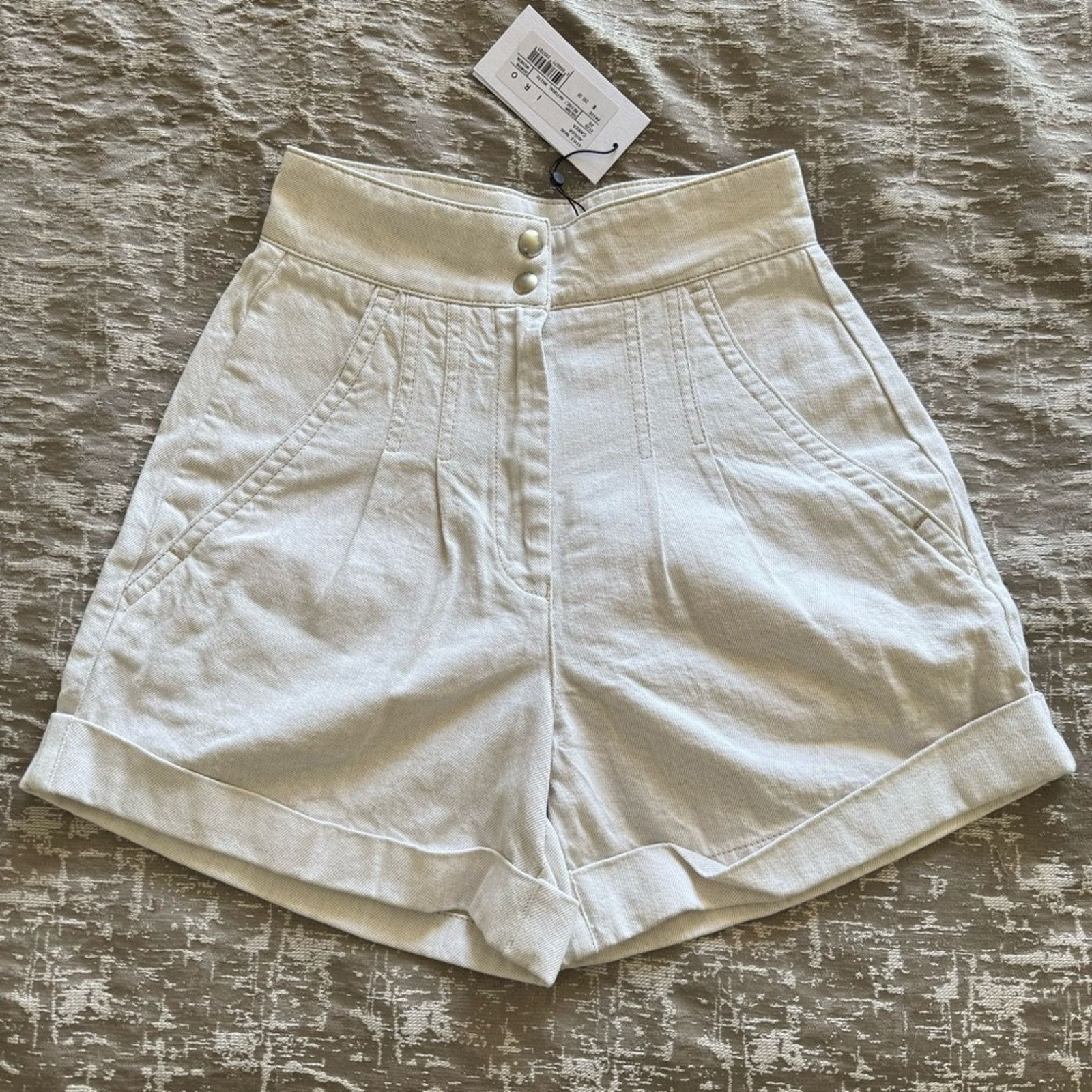 Iro NWT! IRO High-Waisted Women's Shorts, Size 36 (25-26 US ) Size 26" / US 2 / IT 38 - 2 Thumbnail