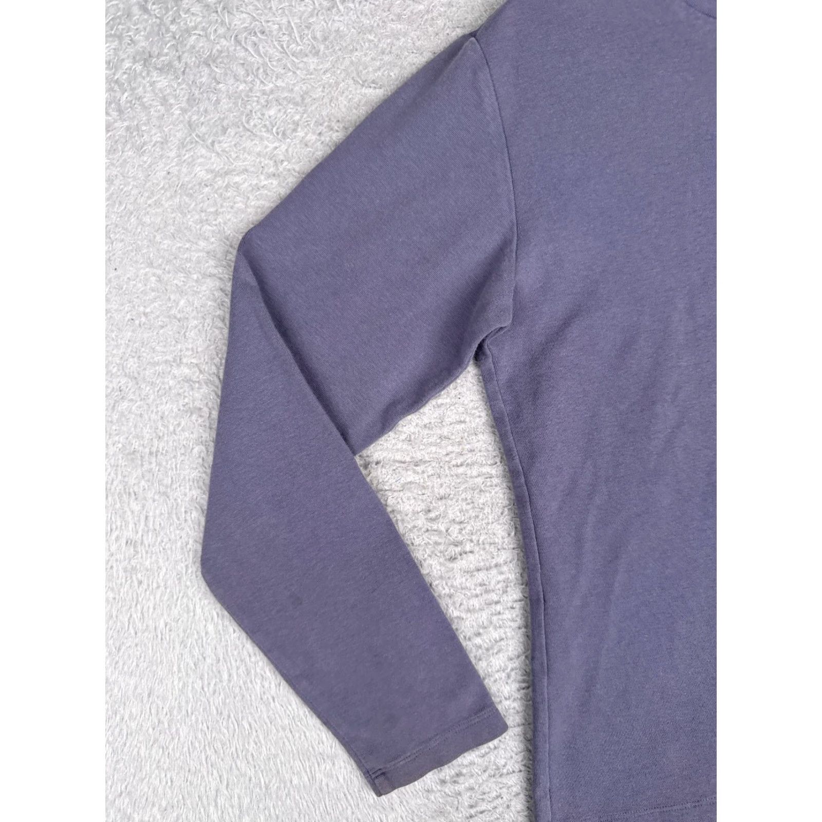 Patagonia VINTAGE Patagonia Shirt Women S Purple Long Sleeve Cotton Mock Neck Hike Camp Size S / US 4 / IT 40 - 3 Thumbnail